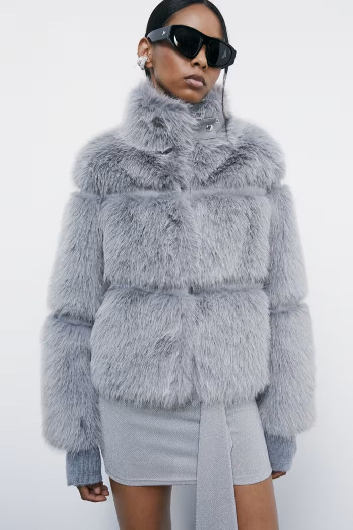 PATRIZIA PEPE Pelliccia Donna 2O0174 E077 S746 MISTERY GREY