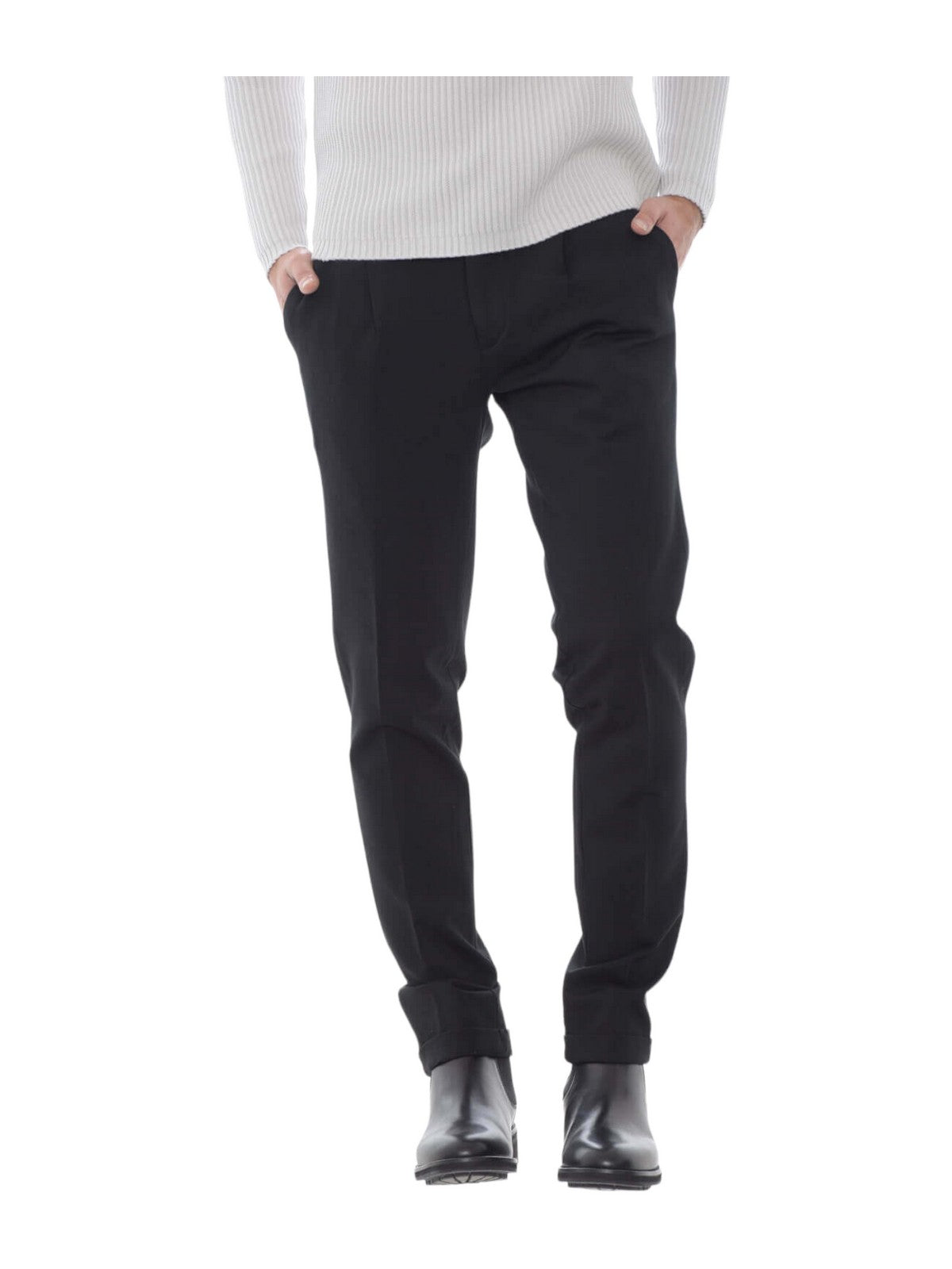 MICHAEL COAL Pantalone Uomo MCJOH3299F22 019 Nero gioboutiqueweb