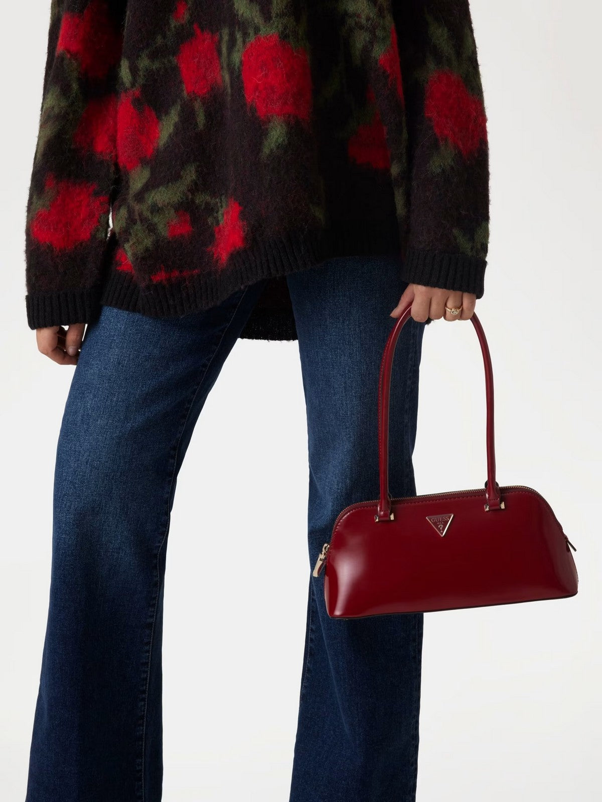 Zgadnij, że damska torba Arnela Shuder Satchel HWG94 96080 Red Red