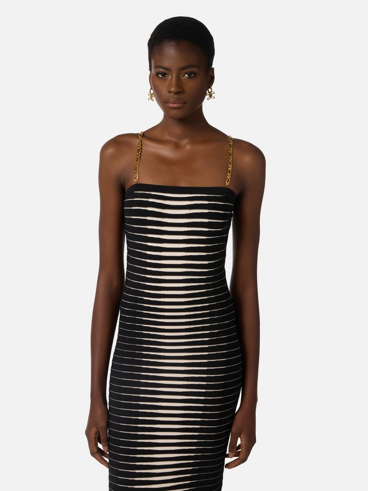 ELISABETTA FRANCHI Abito Donna AM99S61E2 685 NERO/BURRO