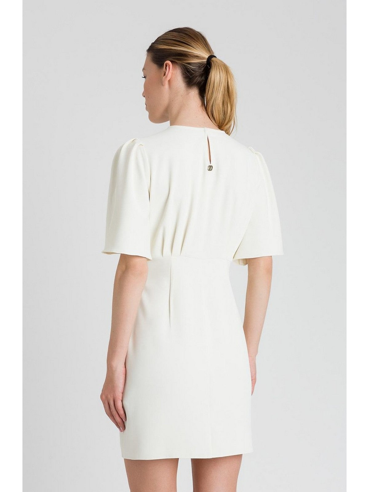 Twinset Frau Kleid 241TP2242 00282 Weiß