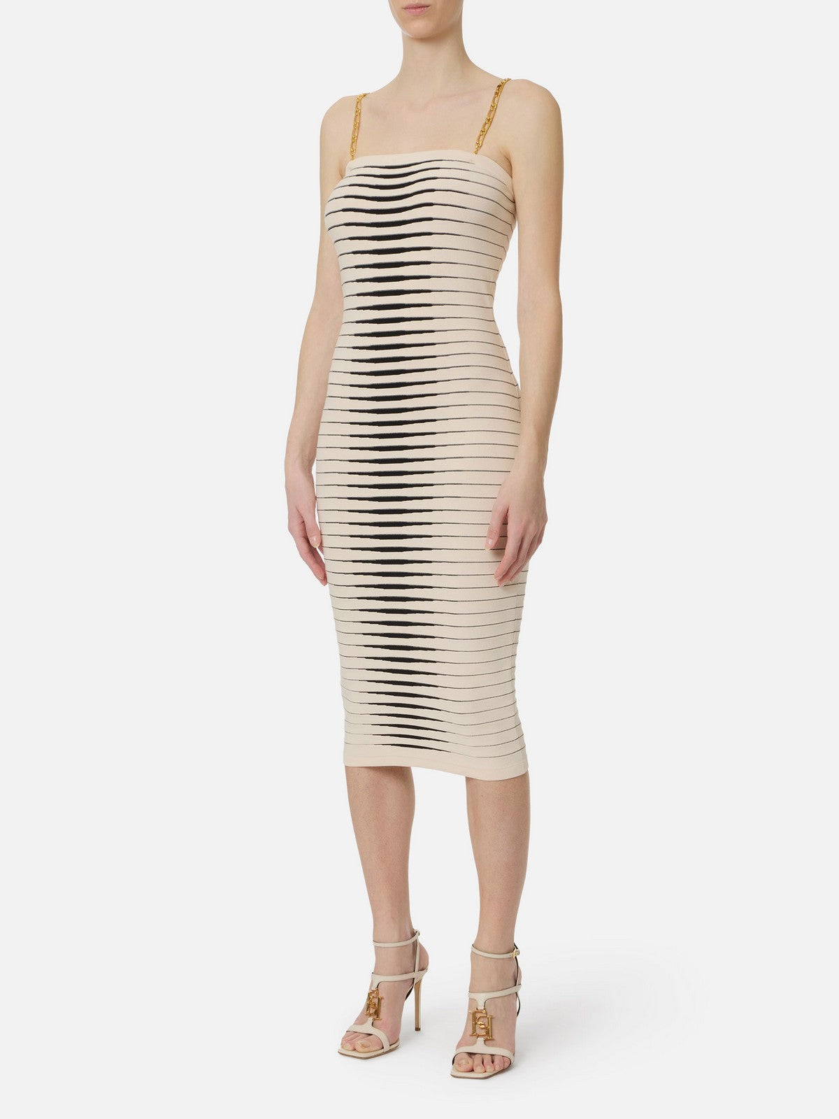 ELISABETTA FRANCHI Abito Donna AM99S61E2 E84 BURRO/NERO