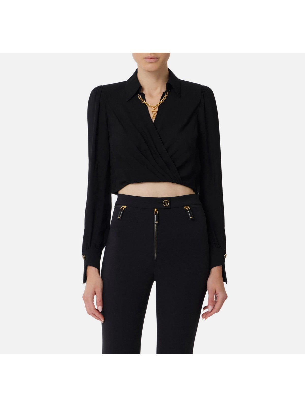 ELISABETTA FRANCHI Camicia Donna CAT0256E2 110 Nero