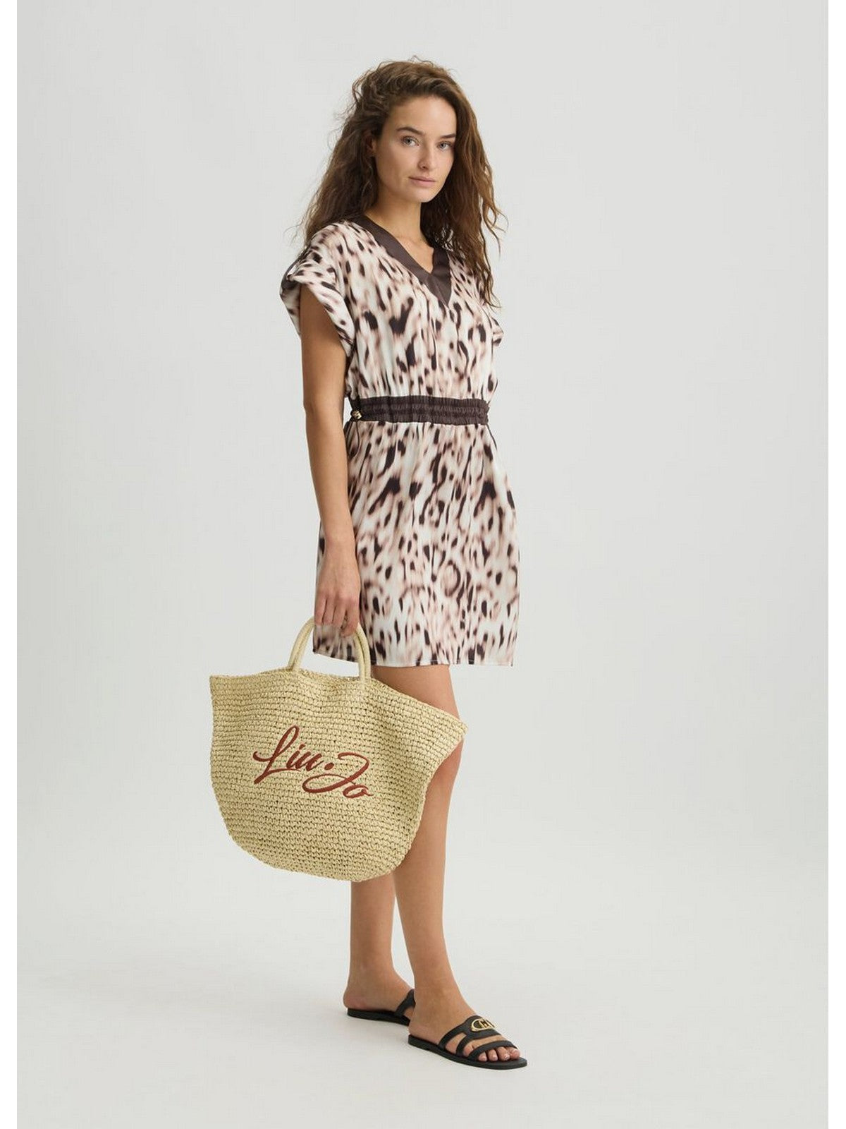 LIU JO SPORT Abito Donna TA5194TS964 M9064 Natural beige/moro gioboutiqueweb