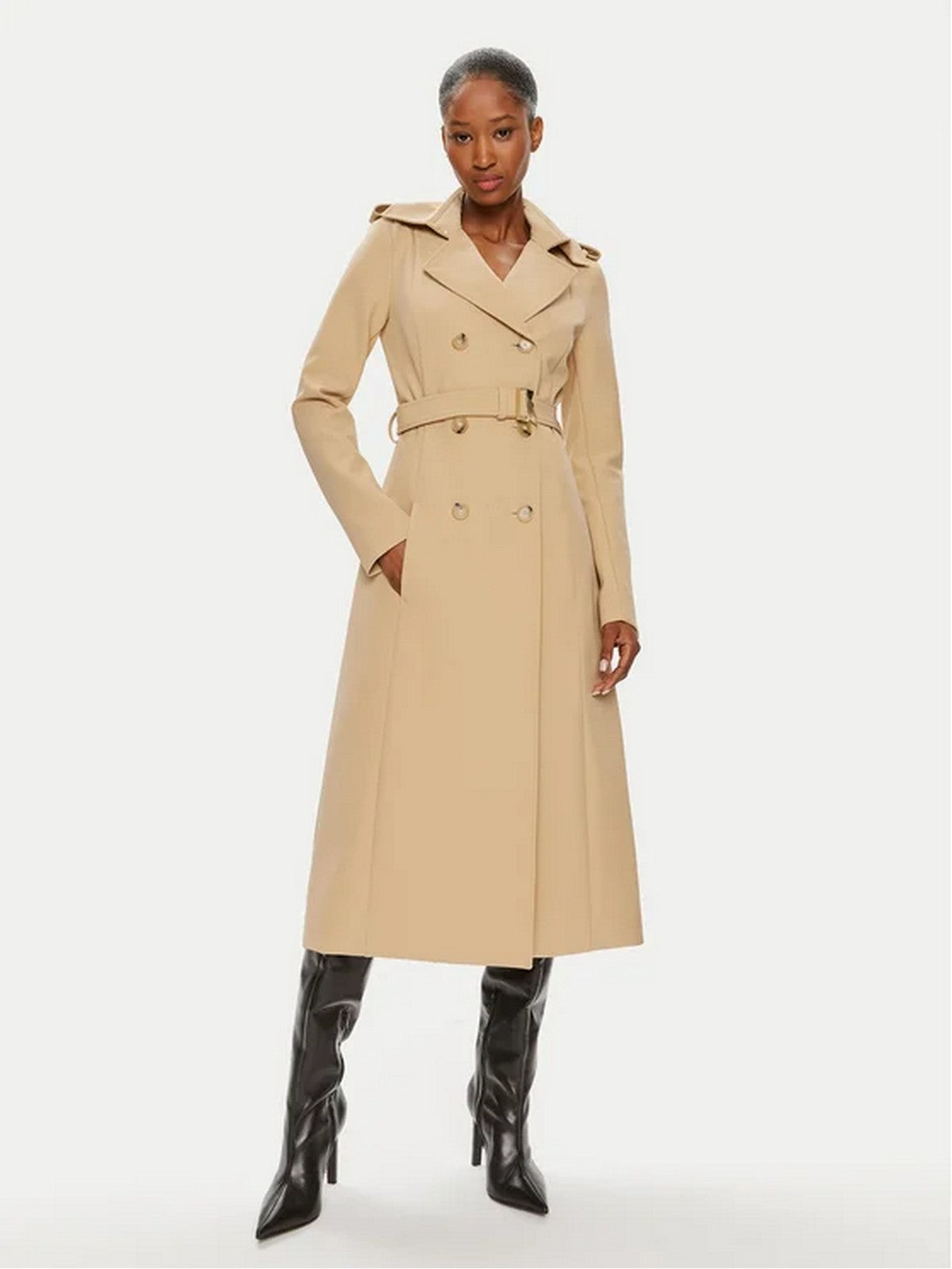PATRIZIA PEPE Trench Donna 8O0137 A2AW B663 Beige gioboutiqueweb