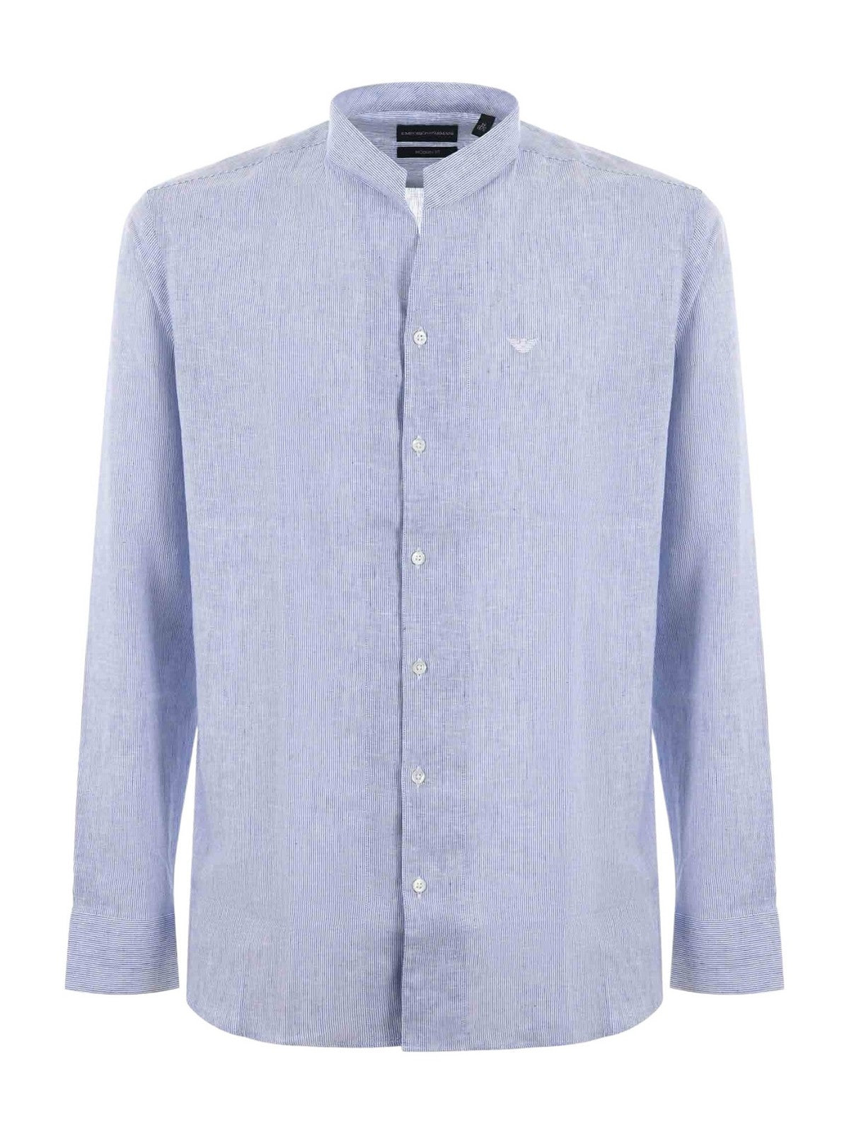 EMPORIO ARMANI Camicia Uomo E31CM3 F1312 724 Blu gioboutiqueweb