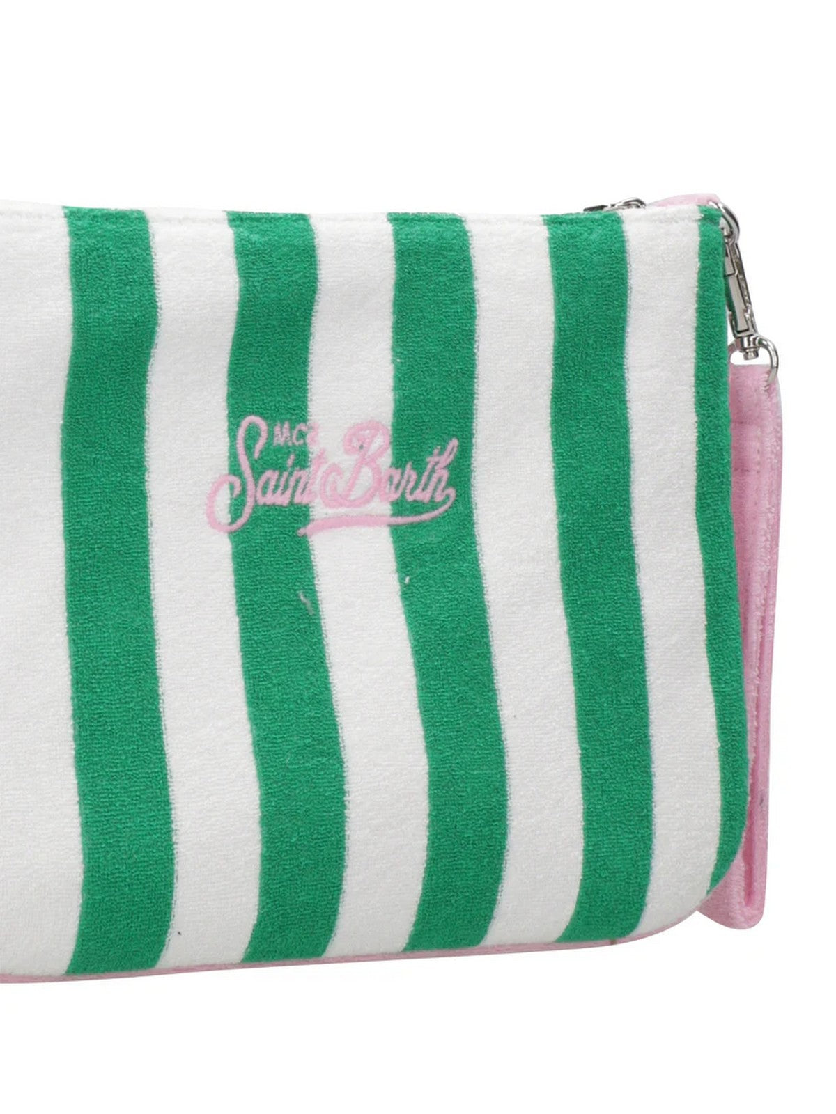 MC2 SAINT BARTH Pochette Donna PARISIENNE SPONGE N 00177F Verde gioboutiqueweb