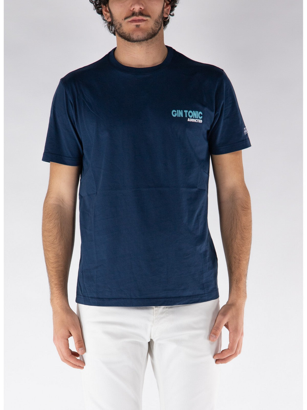 MC2 SAINT BARTH T-Shirt e Polo Uomo TSHIRT MAN 04043F Blu gioboutiqueweb
