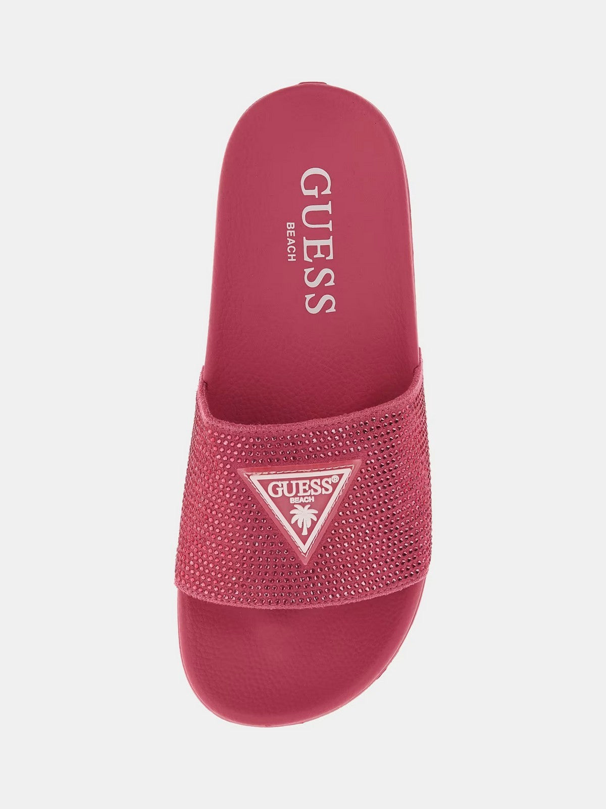 GUESS Ciabatta Donna BEACH SLIPPERS STRASS E4GZ25 BB00F G4D6 Rosa gioboutiqueweb