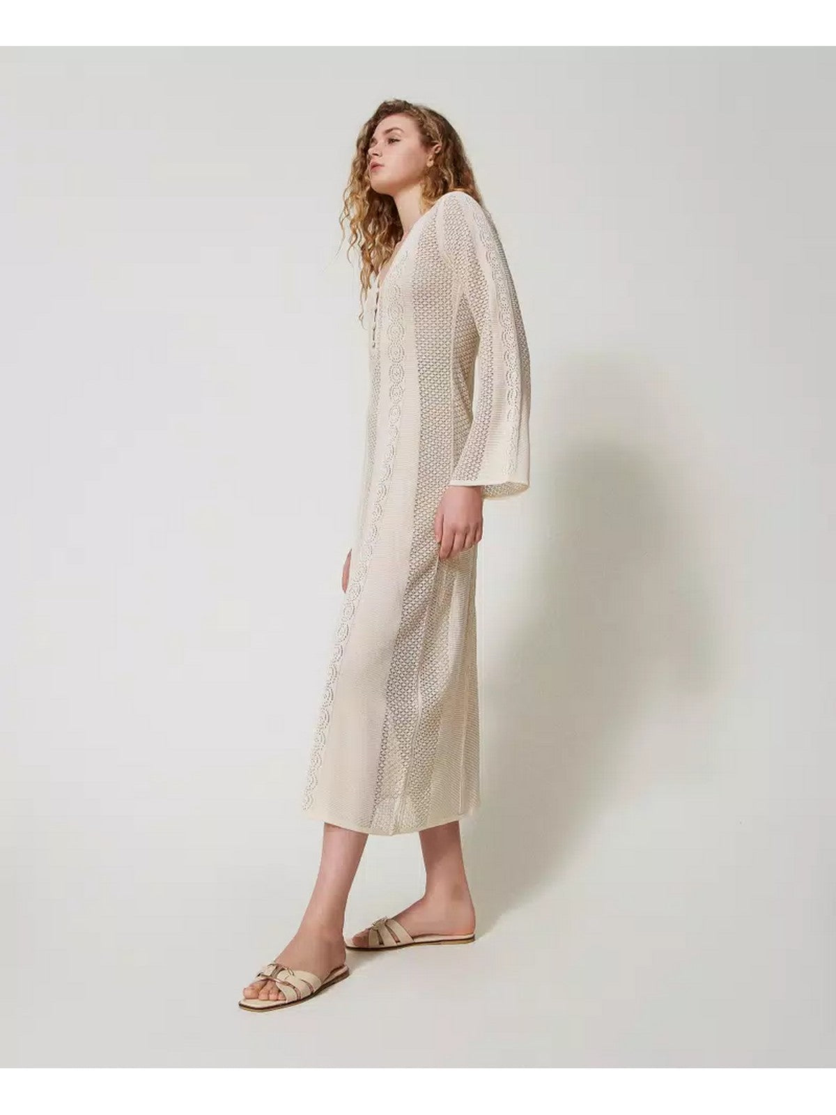 TWINSET Ciabatta Donna 251TGT090 11640 Beige gioboutiqueweb