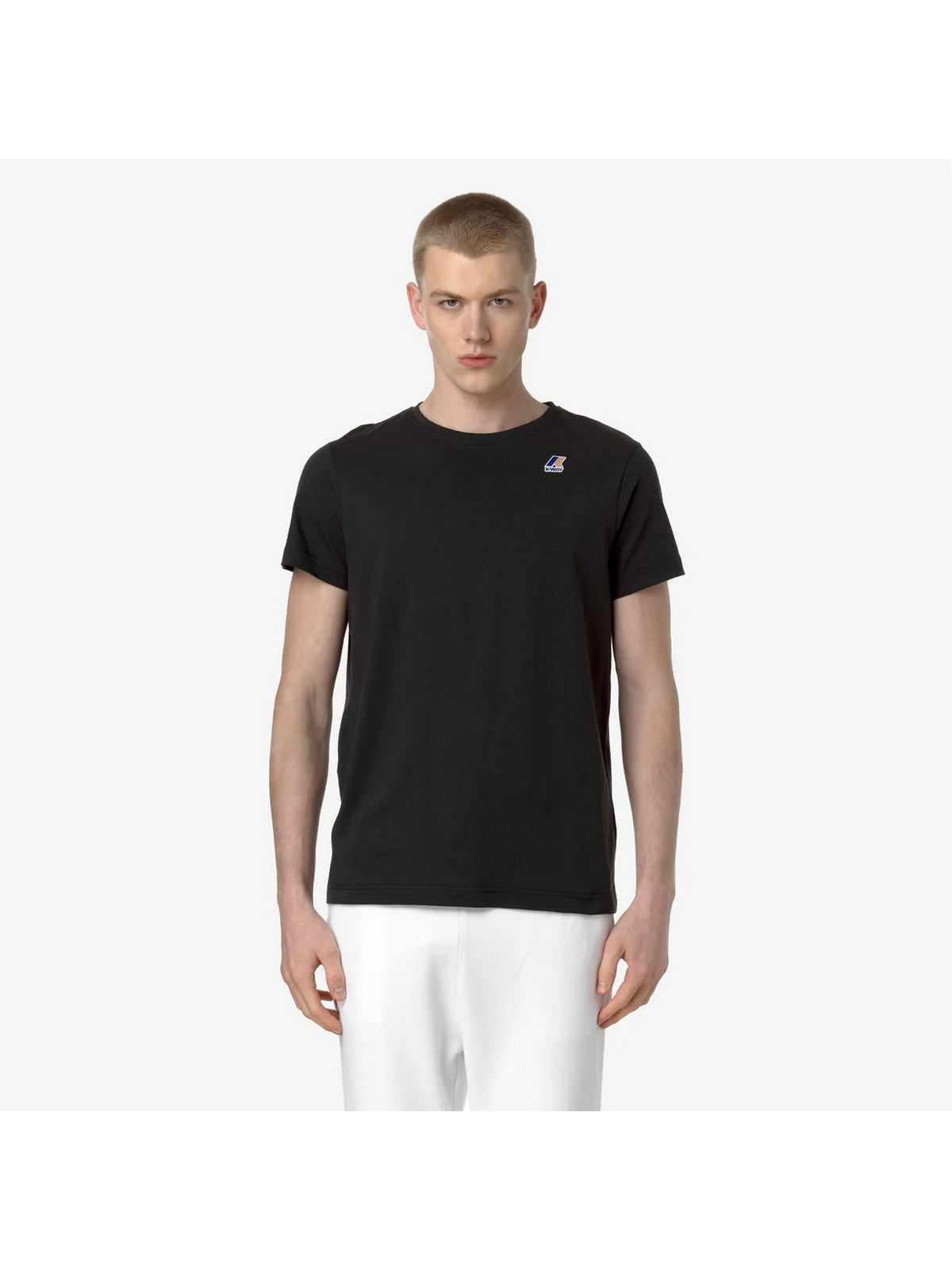 K-WAY T-shirt Uomo Le vrai edouard K007JE0 USY Nero gioboutiqueweb