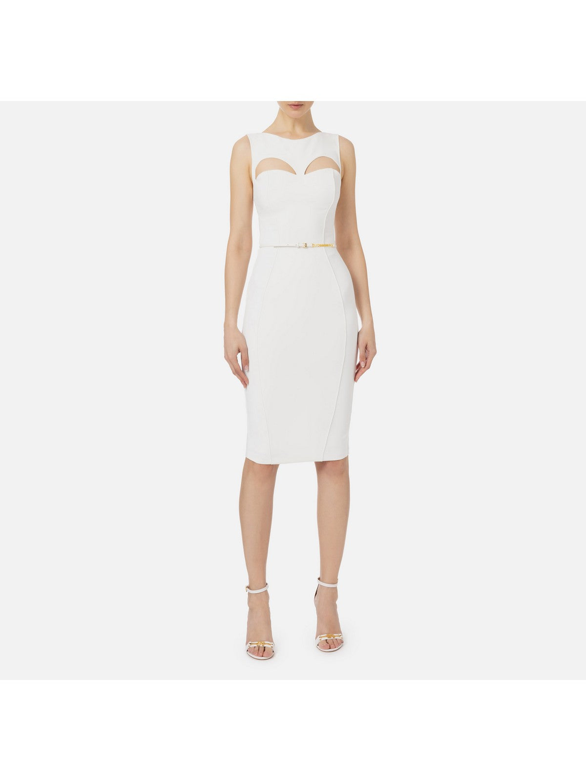 ELISABETTA FRANCHI Women's dress ab60742e2 360 ivory
