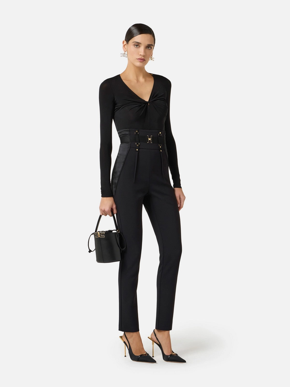 ELISABETTA FRANCHI Pantalone Donna PA18062E2 110 Nero