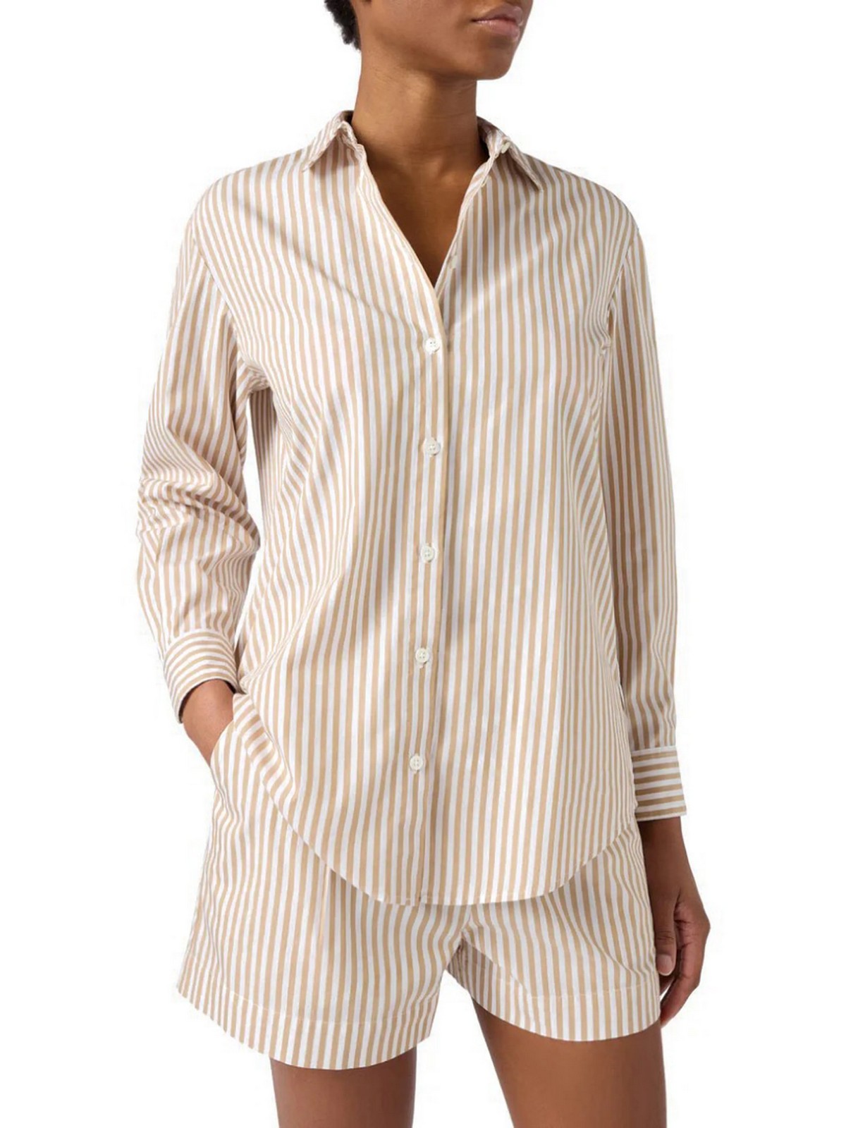 MC2 SAINT BARTH Camicia Donna BRIGITTE 00724L COTTON SB BEACH STRIPES V 11 EMB