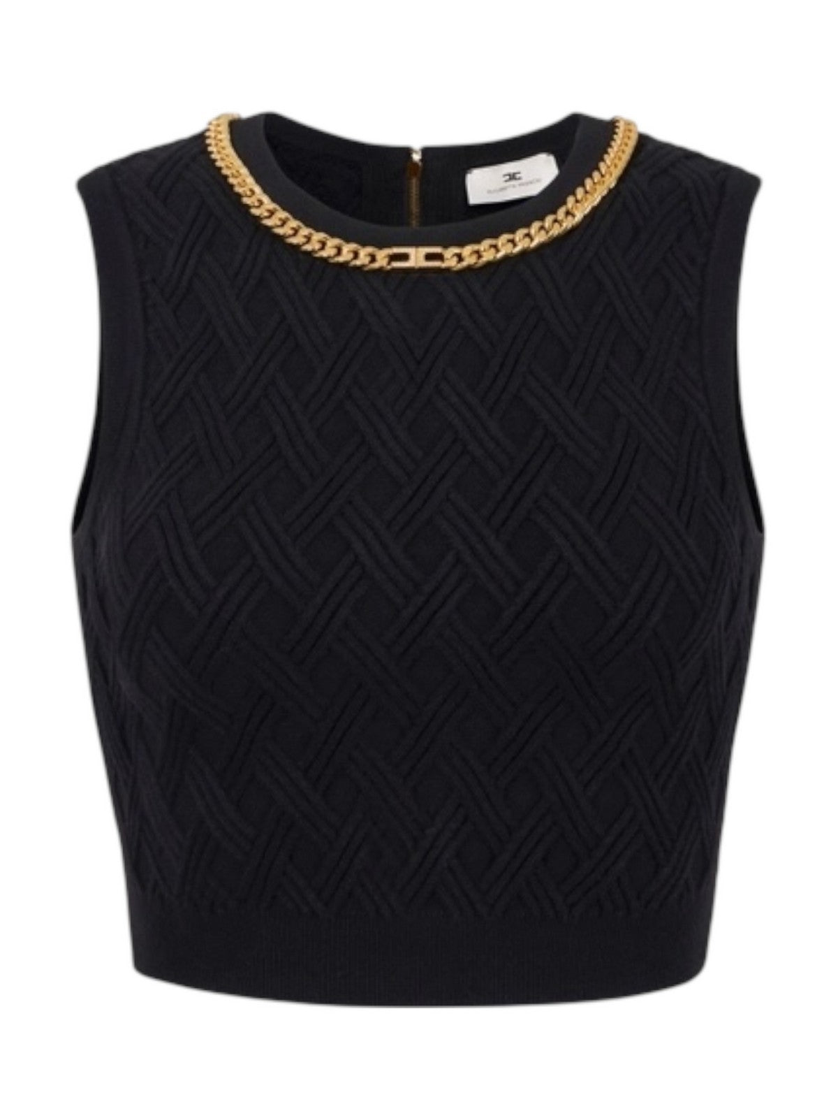 ELISABETTA FRANCHI Top Donna TK60B56E2 110 Nero gioboutiqueweb