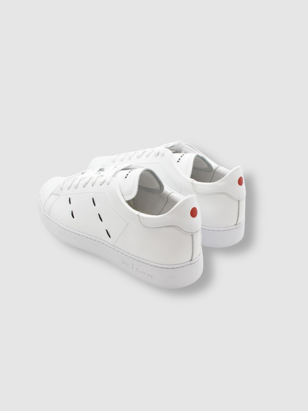 KITON Sneaker Uomo USSA068N0114601001 WHITE Bianco gioboutiqueweb