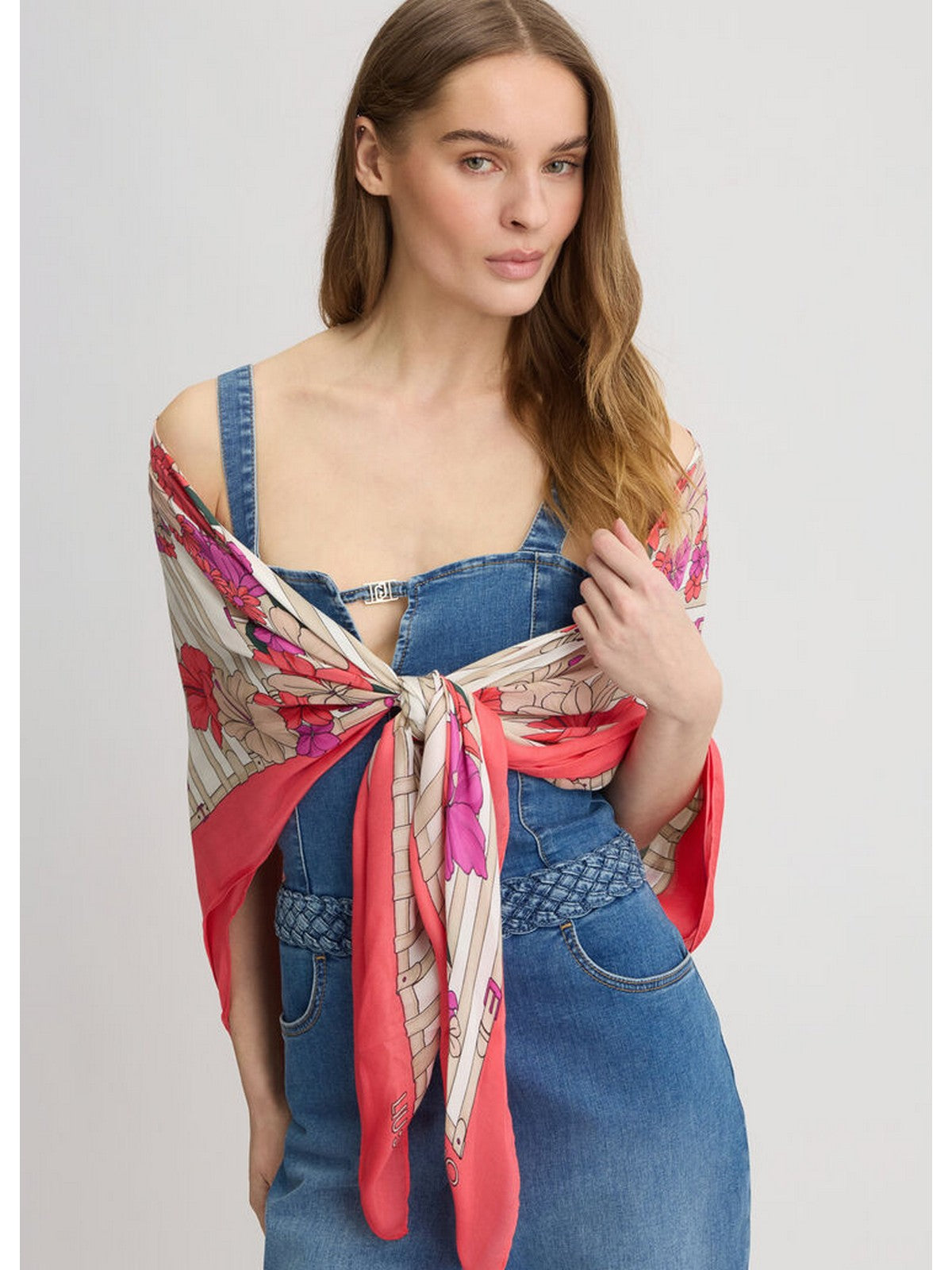 LIU JO SOFT Foulard Donna 2A5037T0300 71647 Rosso gioboutiqueweb