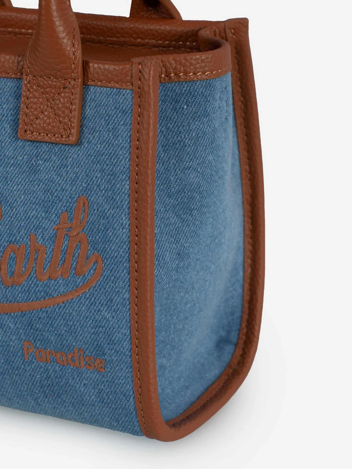 MC2 SAINT BARTH Borsa Donna VANITY BAG MINI 01515L DENIM GRAIN LEATHER 19 EMB