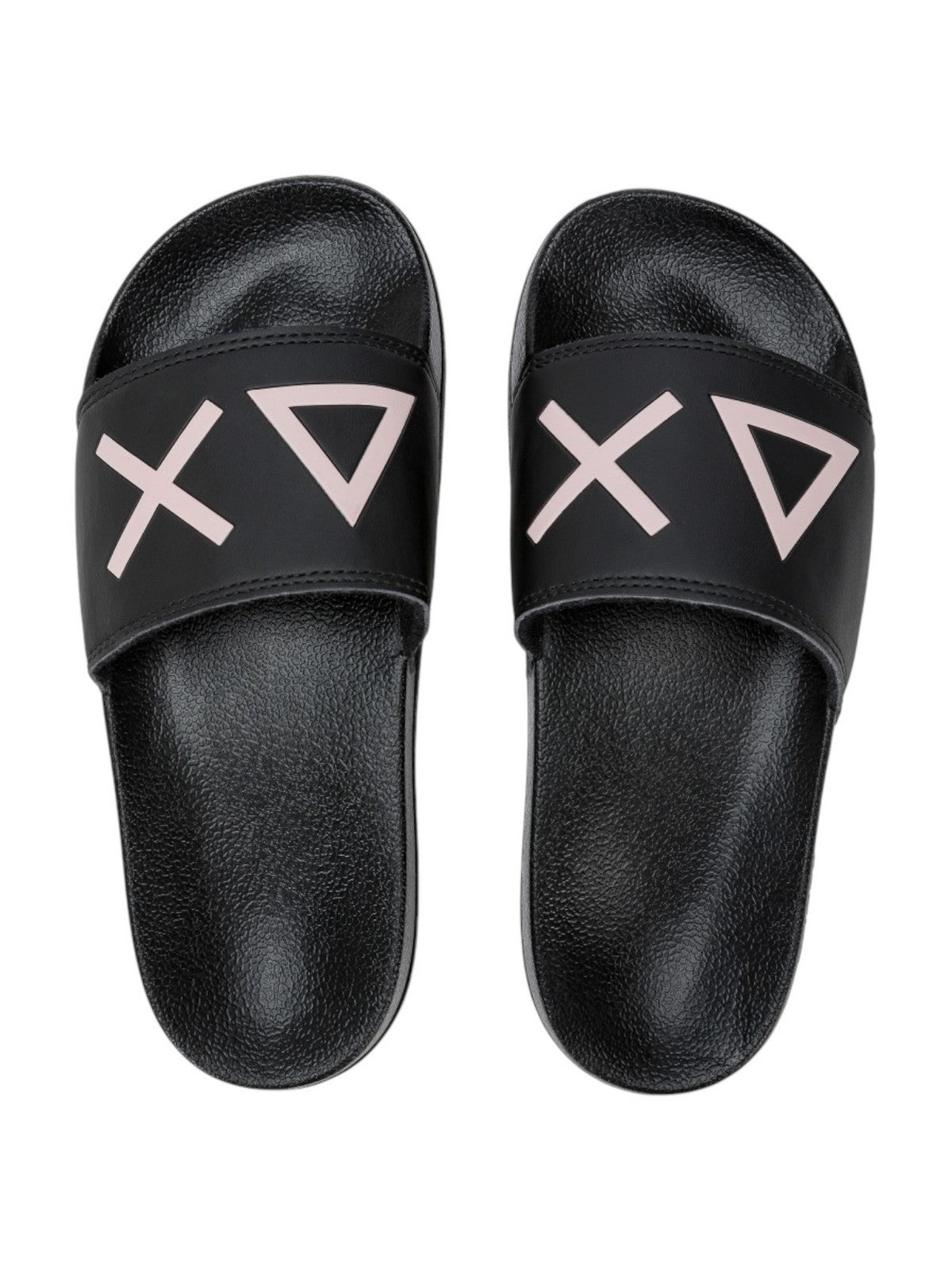 SUN68 Ciabatta Donna Slippers Logo X35204 11 Nero gioboutiqueweb