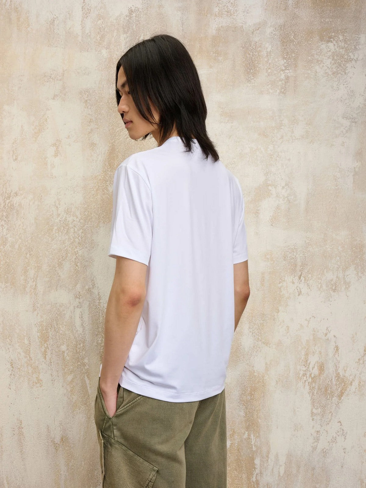 BLAUER T-shirt Uomo JASON 25SBLUH02108 006864 100 Bianco gioboutiqueweb