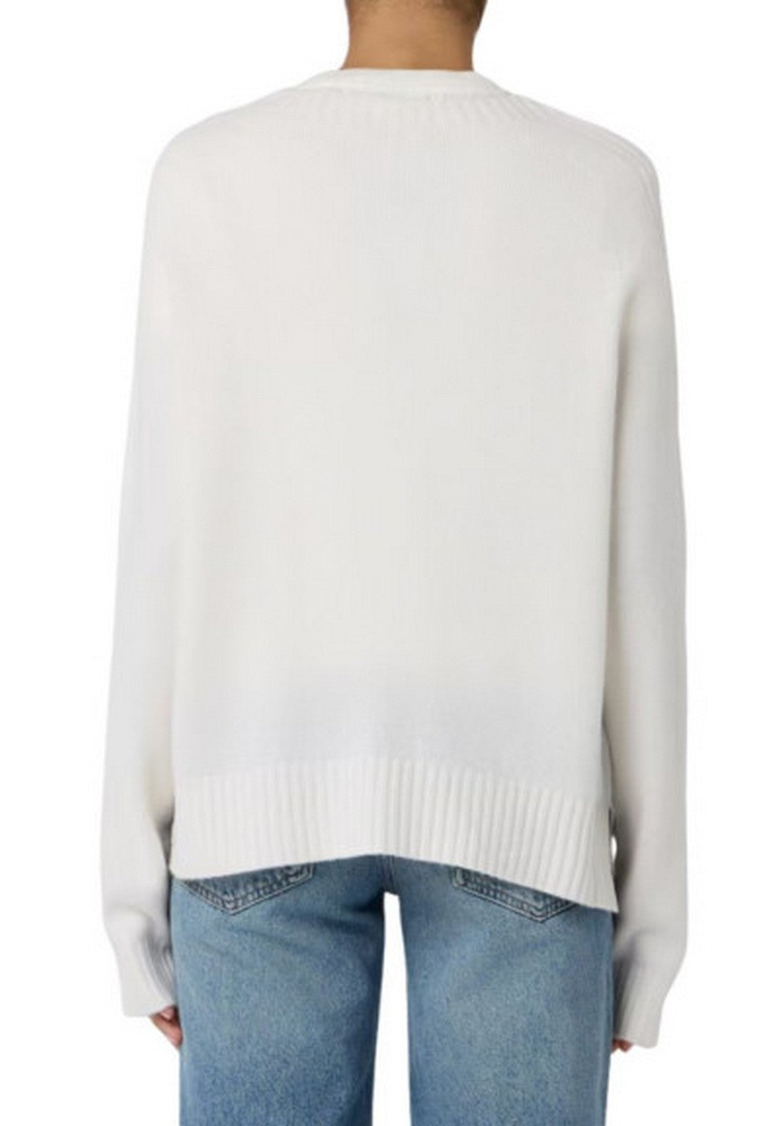 LIU JO WHITE Maglione Donna MF5444MS76L 10701 BIANCO LANA