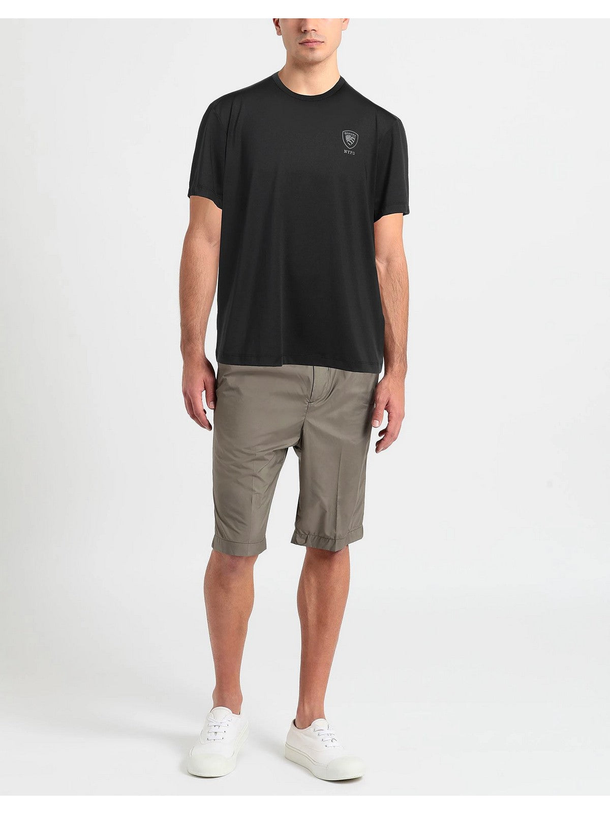 T-shirt Blauer et poteau masculin 24SBLUH02143 004547 999 noir