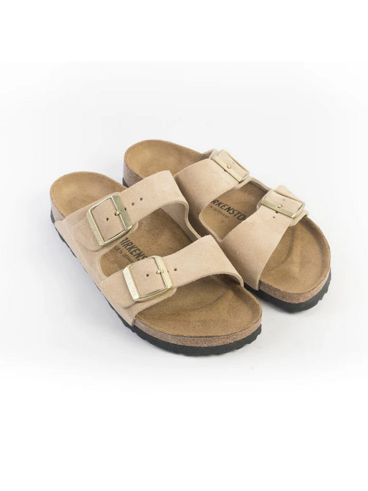 BIRKENSTOCK Sandalo Donna Arizona sandcastle, Suede Leather 1029260 Beige