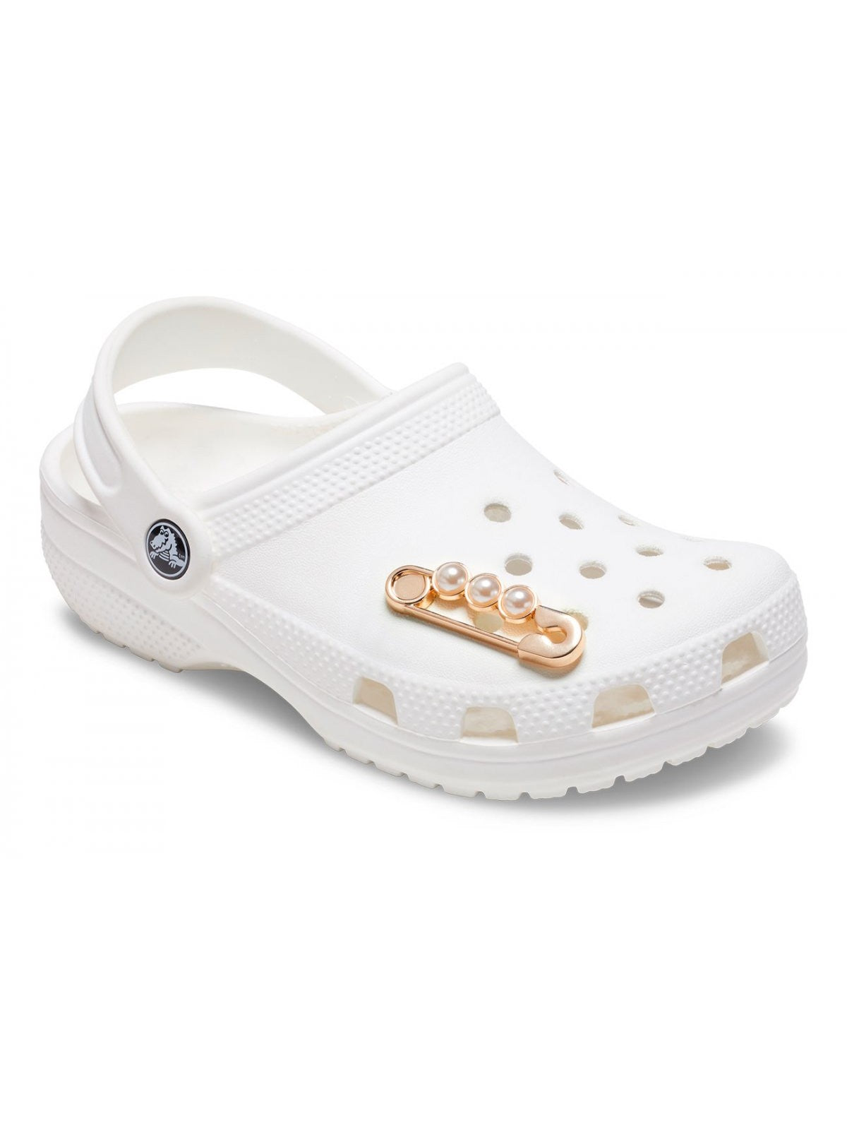 CROCS JIBBITZ Unisex adulto Gold and Pearl Safety Pin CR.4927 JIB Oro gioboutiqueweb