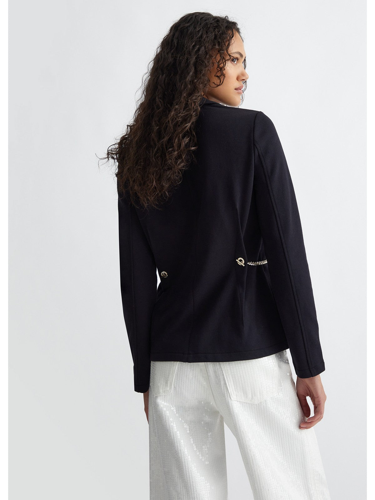 Liu Jo White Women's Jacket M4384F0583 22222 Schwarz