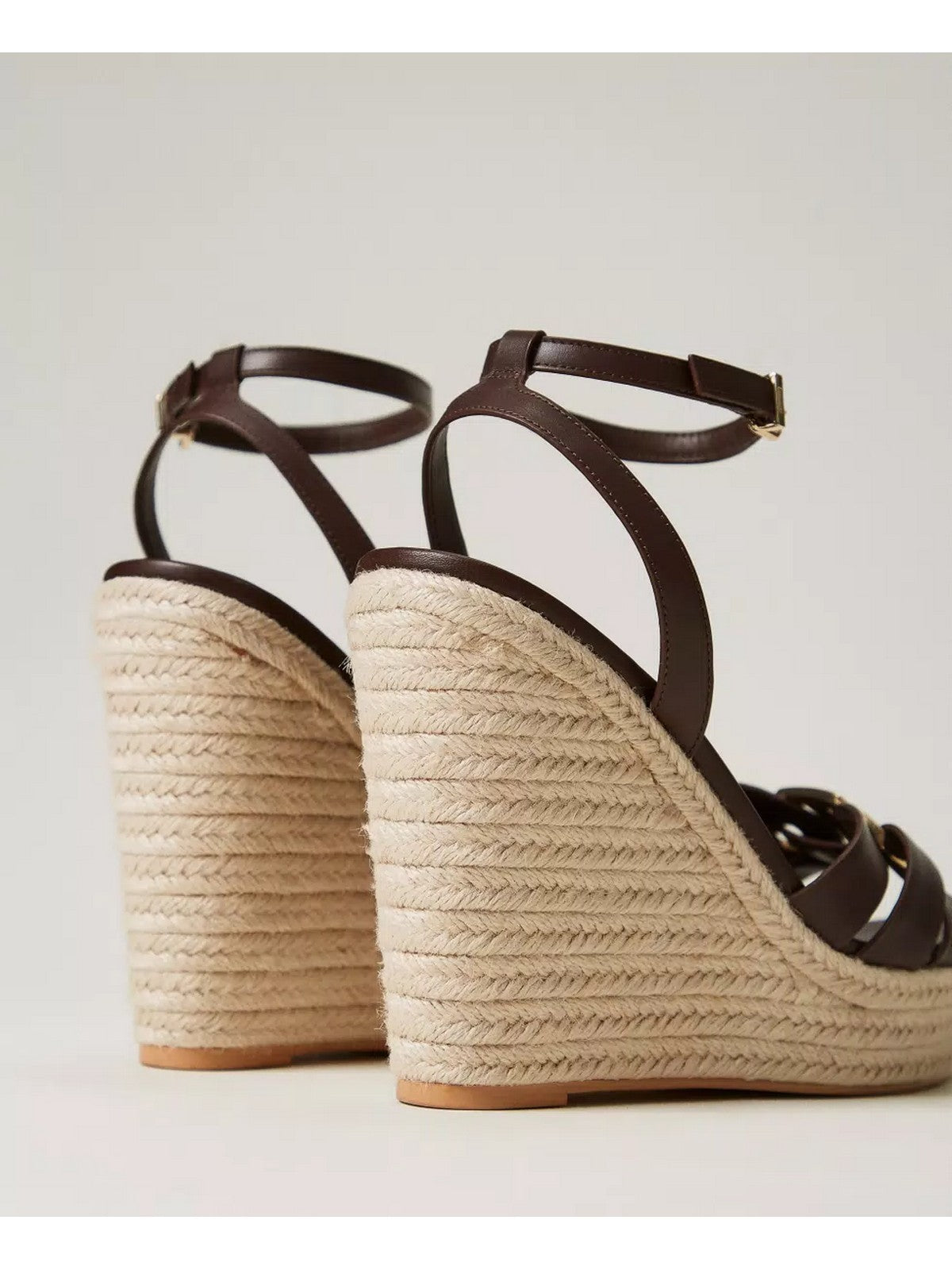 TWINSET Zeppa Donna 251TGT092 10780 Marrone gioboutiqueweb