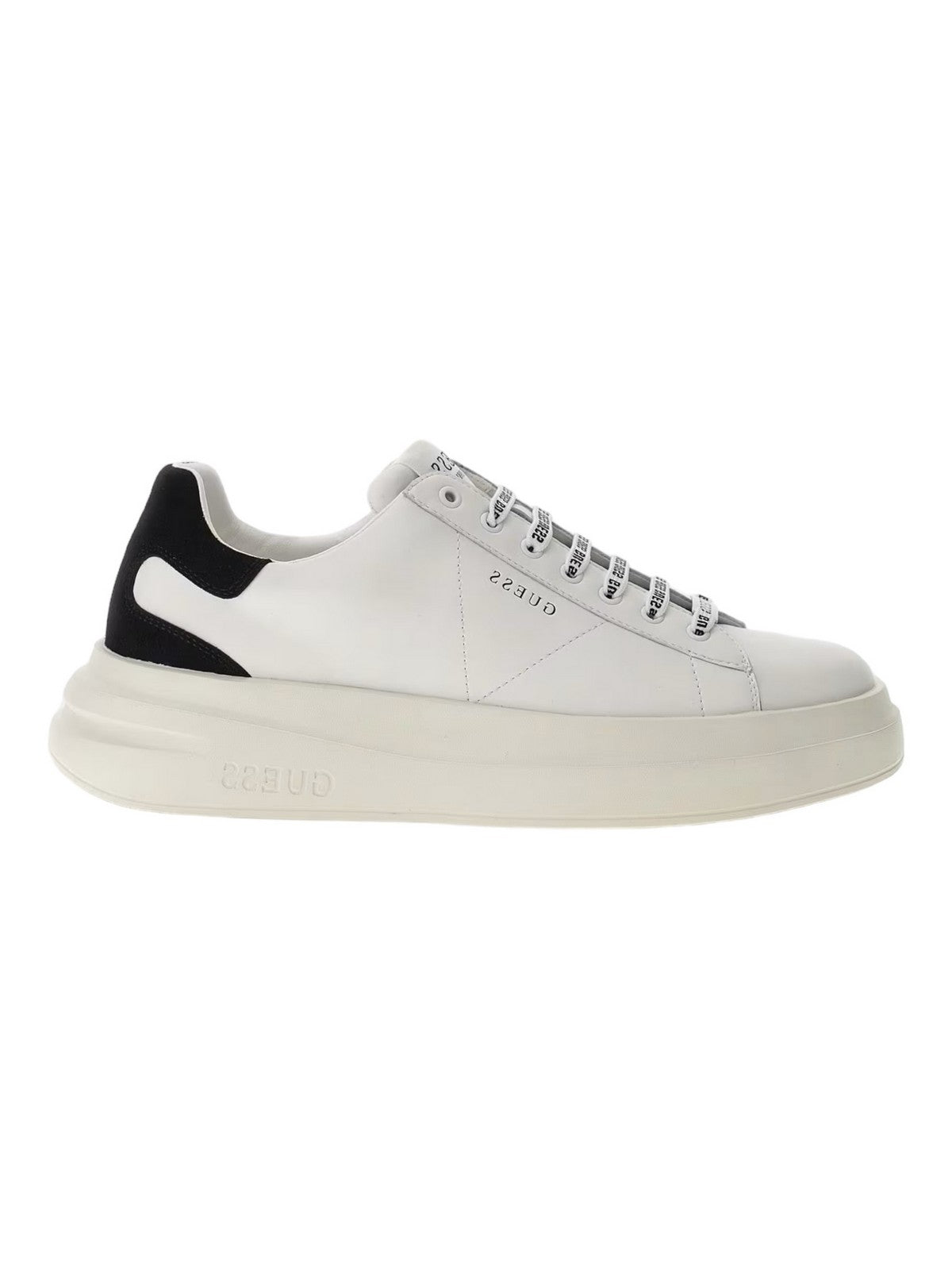 GUESS Sneaker Uomo ELBA FMPVIB SUE12 WHIBK Bianco gioboutiqueweb