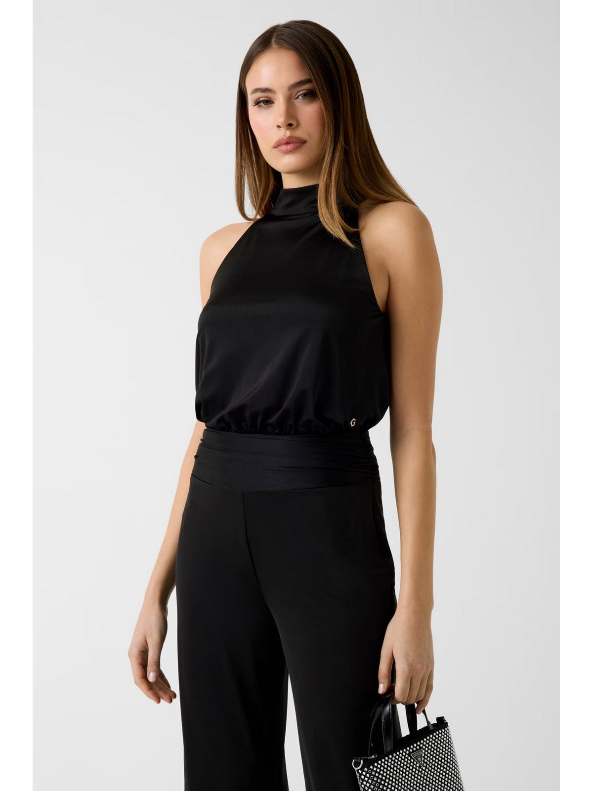 GUESS Tuta Donna SL CHARLINE OVERALL W6GK12 K2937 JBLK Jet Black A996