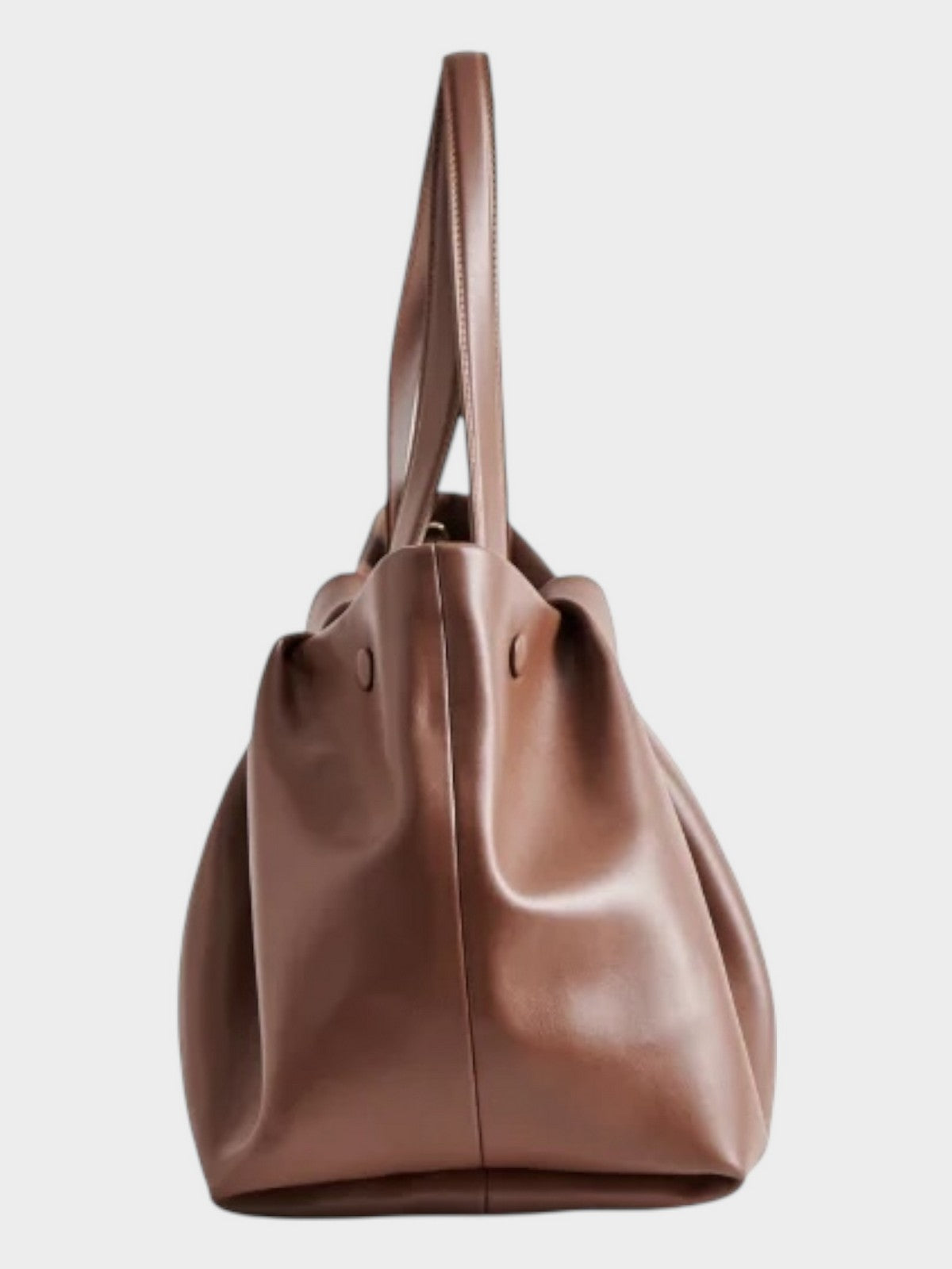 THEMOIRè Athena vegan fabric bag brown eco-friendly design