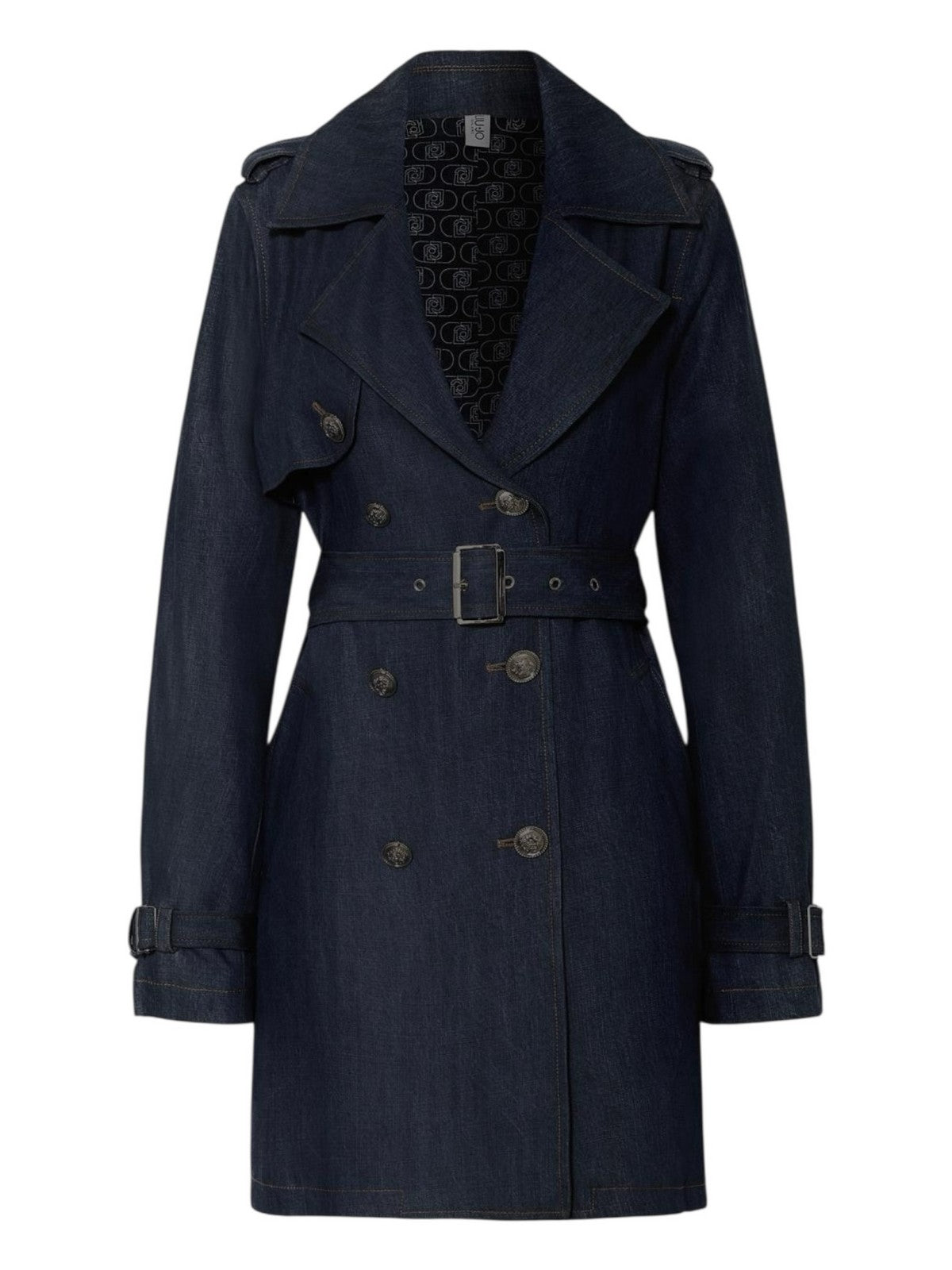 LIU JO BLUE DENIM Trench Donna UA5173D0231 78844 Den.Blue dk.tencel c gioboutiqueweb