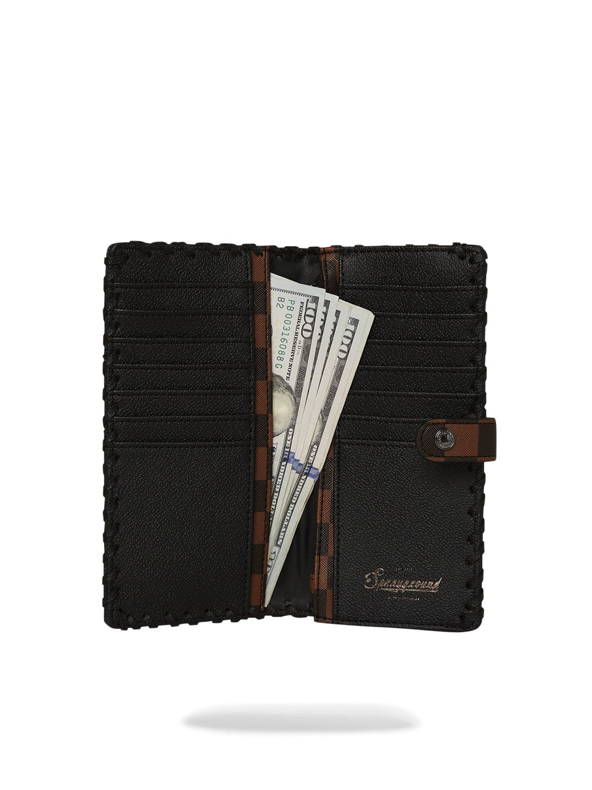 SPRAYGROUND Portafoglio Donna DOSE OF CHECK DEUX WALLET 910W8021NSZ Nero