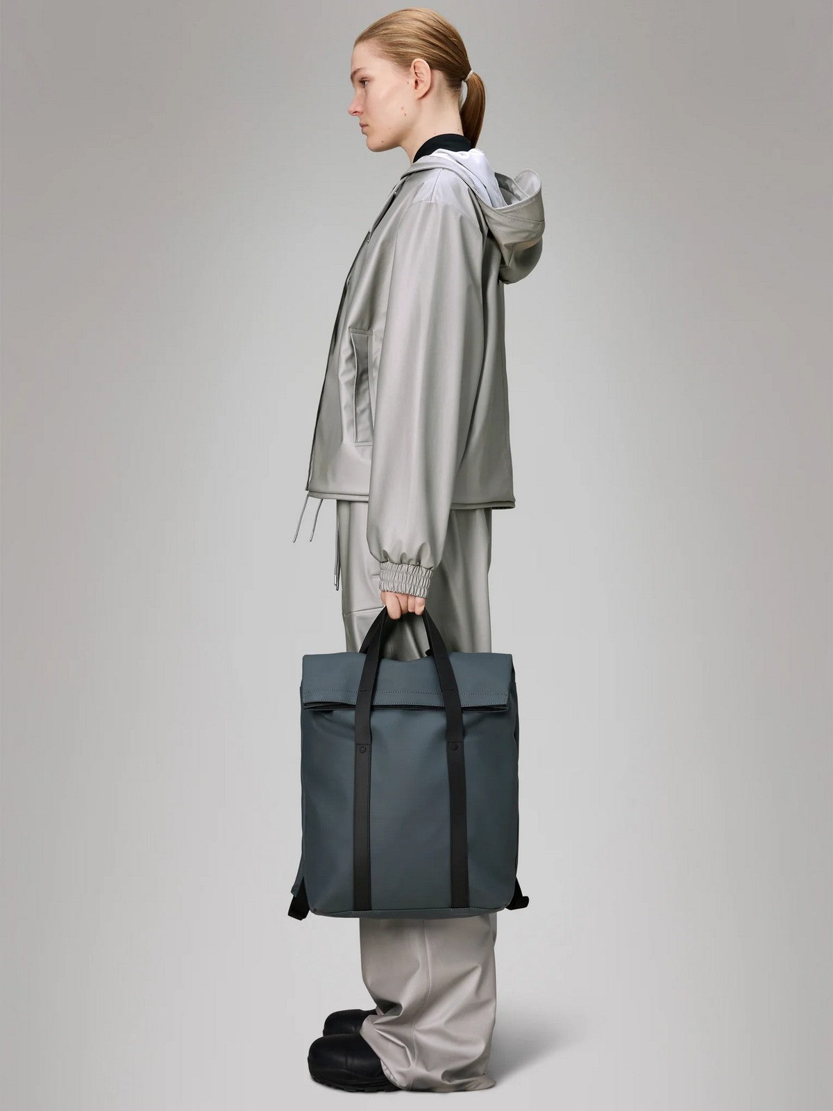 RAINS Zaino Unisex adulto 2 Way Tote Backpack W3 12940 124 Lagoon Lagoon