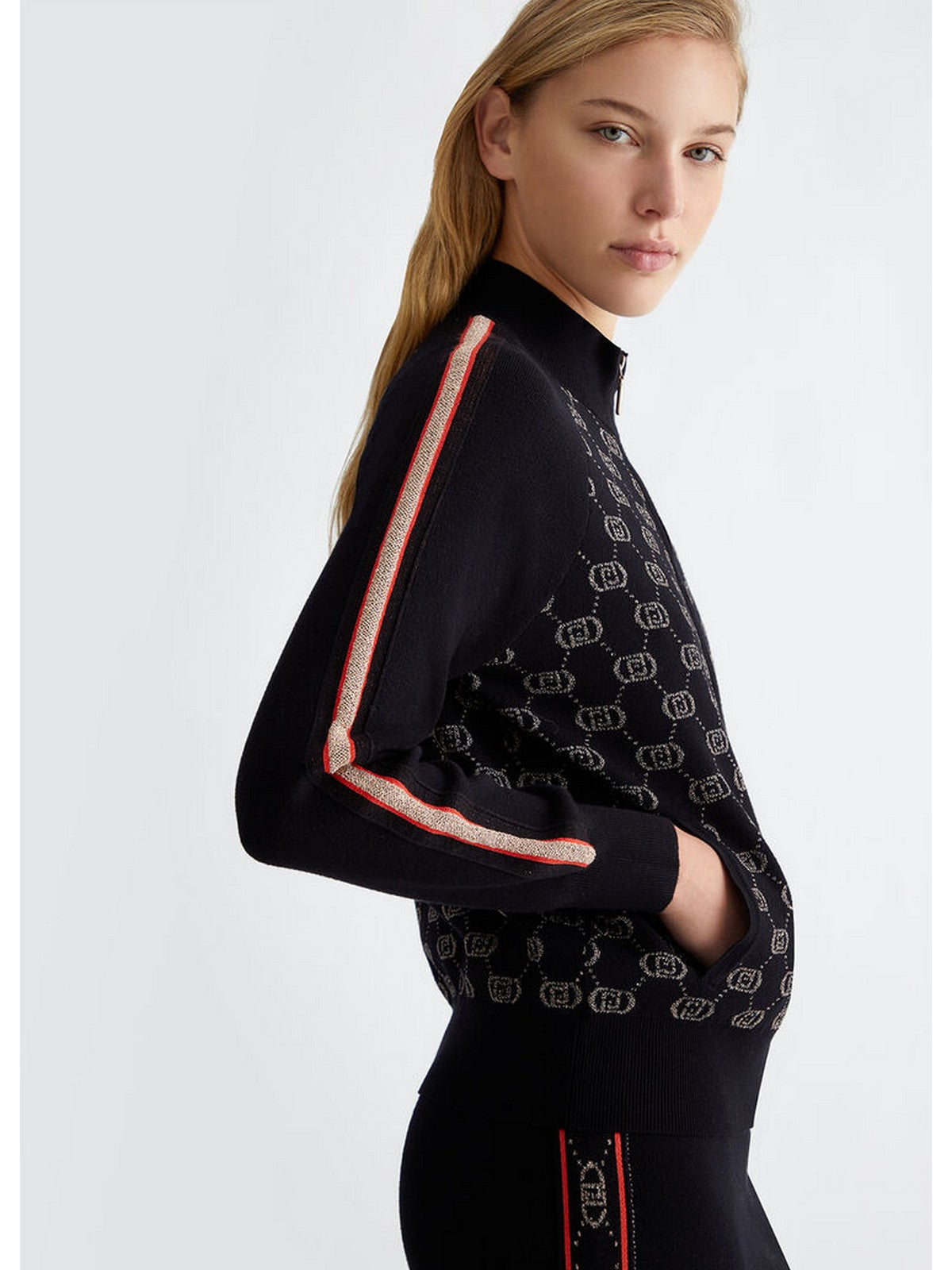 LIU JO SPORT Felpa Donna TF4224MS63L A4279 Nero gioboutiqueweb