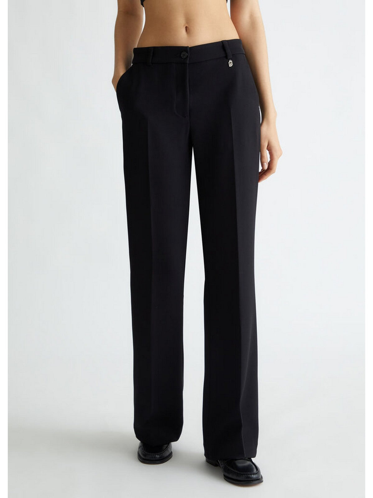 LIU JO WHITE Pantalone Donna WF4428T0486 22222 Nero gioboutiqueweb