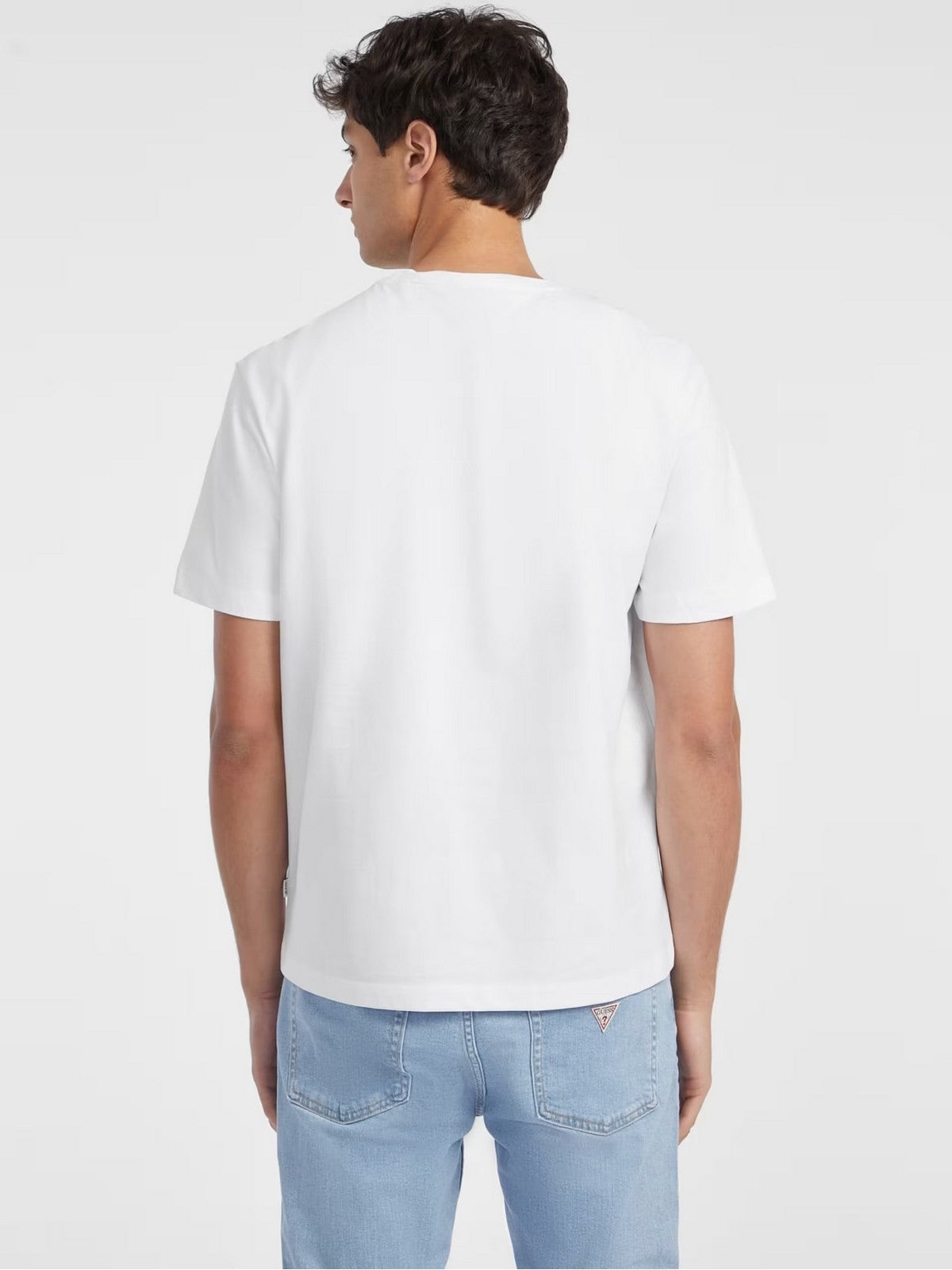 GUESS T-shirt Uomo GJ SS CN REG AMERICAN TRAD TEE M4YI42 K8FQ4 G011 PURE WHITE