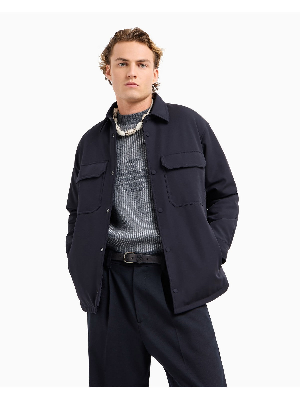 EMPORIO ARMANI Giubbino Uomo 6D1CN0 1NUBZ 0920 Blu gioboutiqueweb