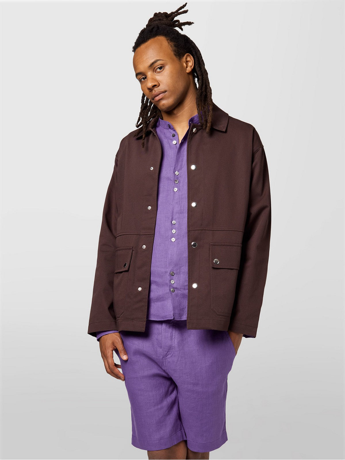 ALPHA STUDIO Camicia Uomo AU-5371L 1010 AMETISTA