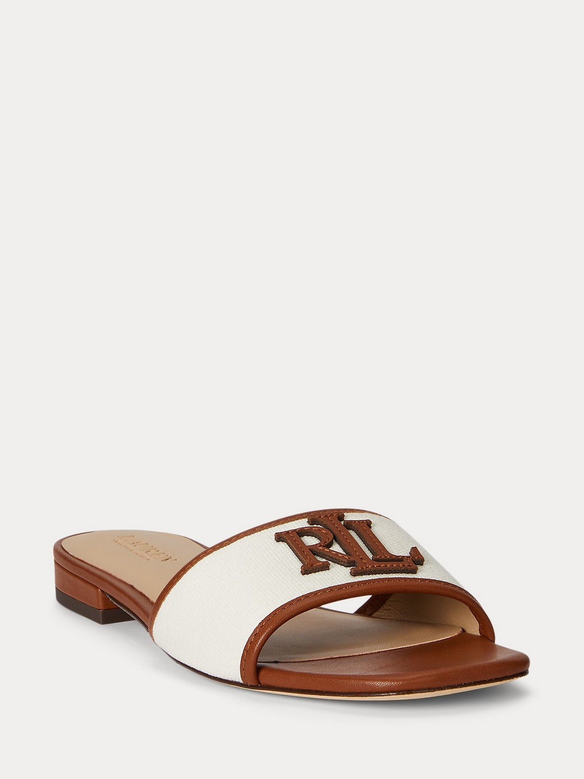 LAUREN RALPH LAUREN Ciabatta Donna EVERLEY SLD2 802P04395 003 NATURAL/LAUREN TAN