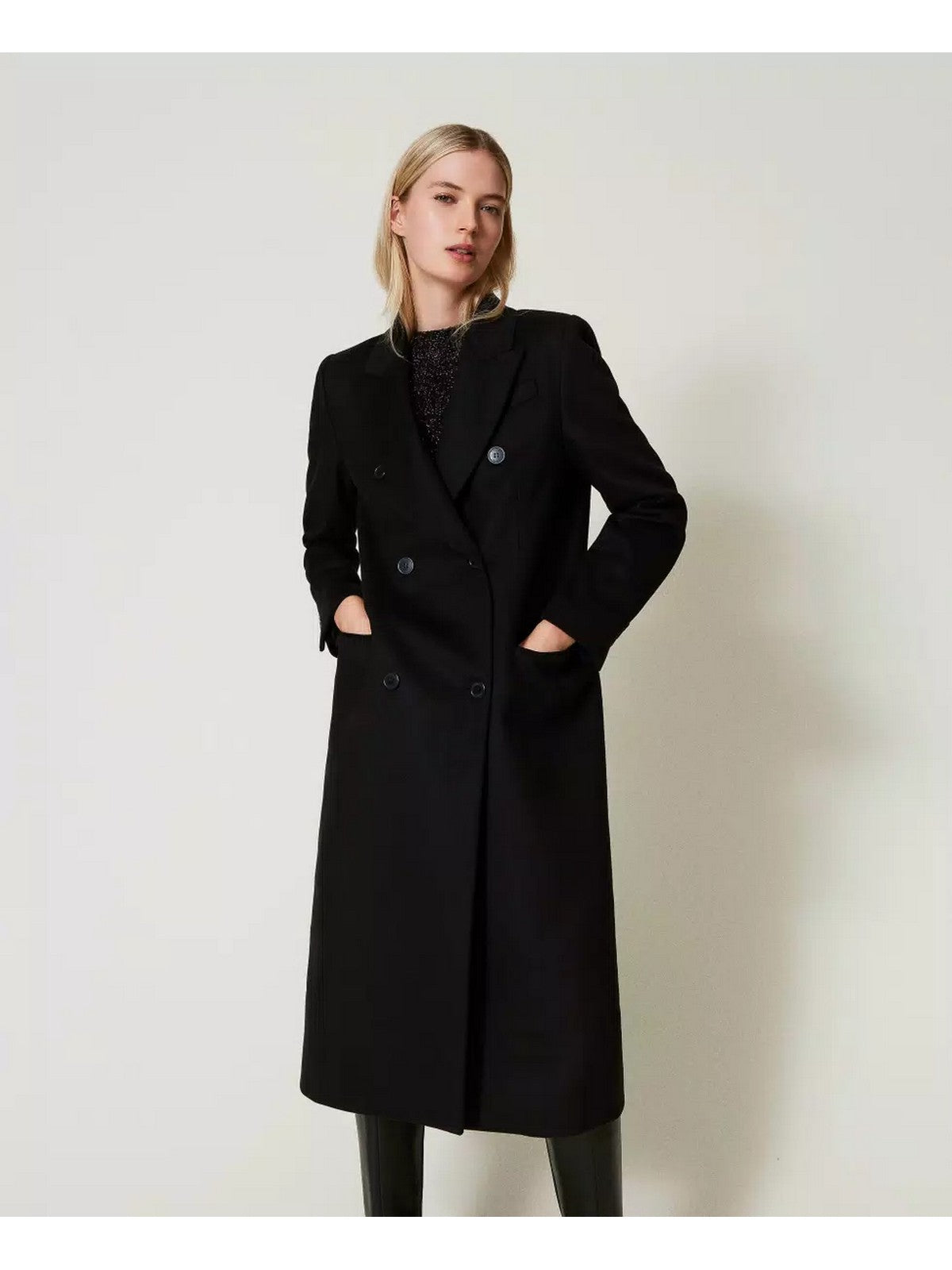 TWINSET Cappotto Donna 242TT2201 00006 Nero gioboutiqueweb
