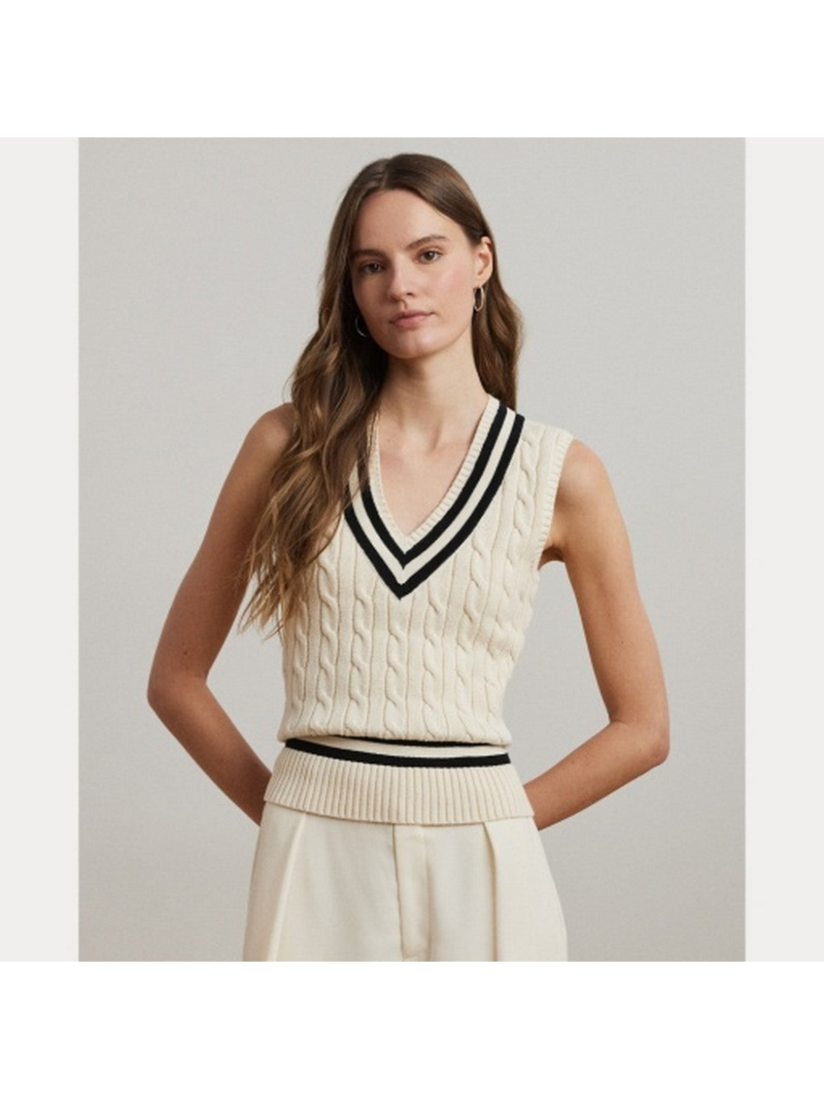 LAUREN RALPH LAUREN Maglia Donna NALRUM 200975495 001 Beige gioboutiqueweb