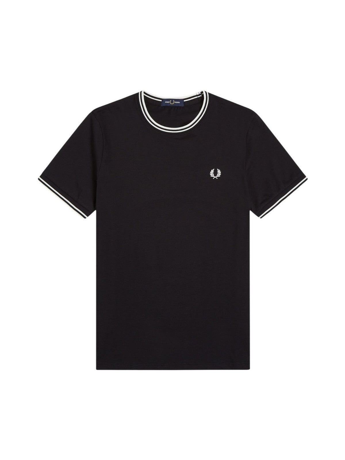 FRED PERRY T-shirt Uomo FP TWIN TIPPED T-SHIRT FP-M1588V-57 102 BLACK