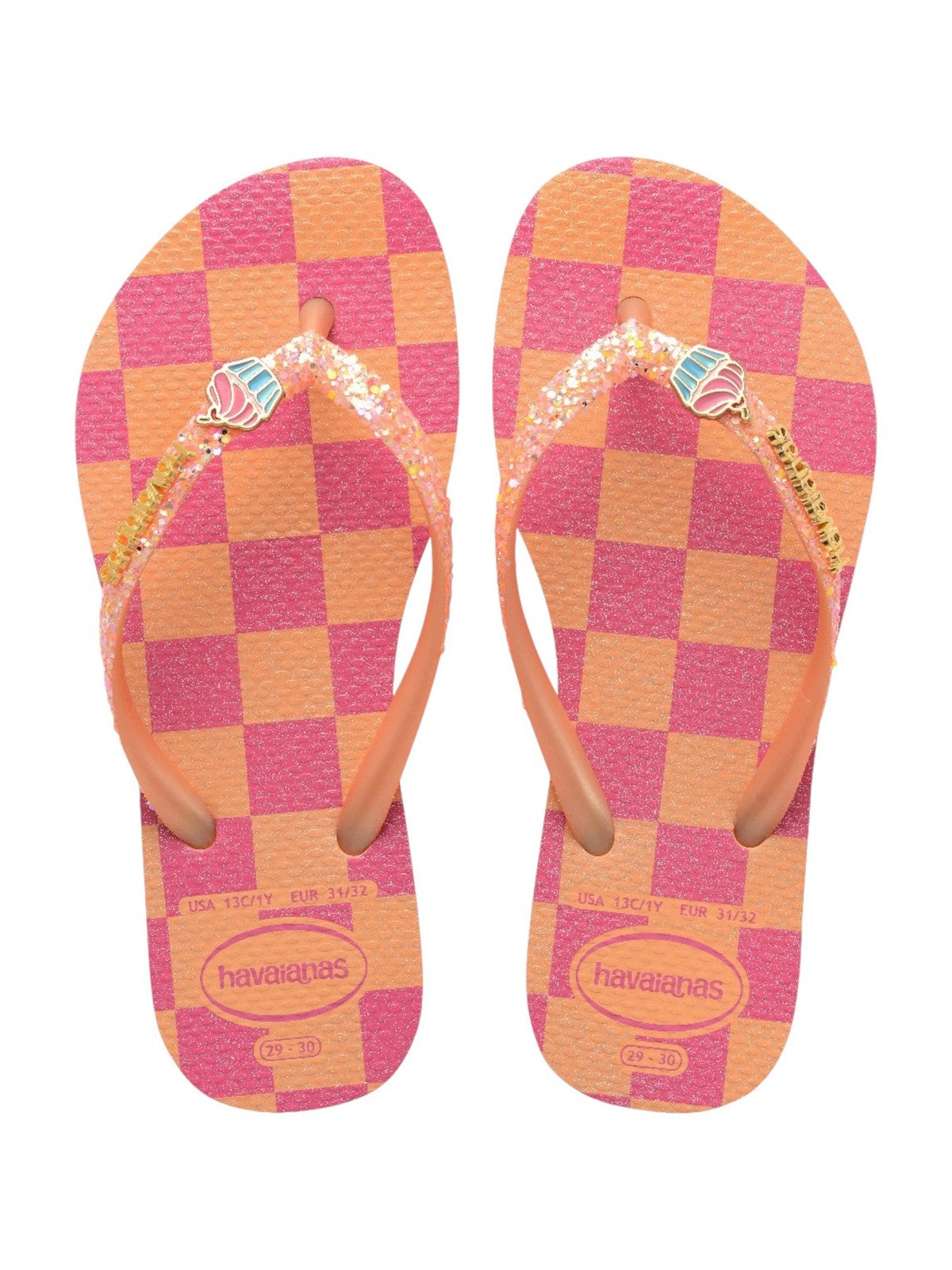 HAVAIANAS Infradito Bambine e ragazze Hav. Kids slim glitter trendy 4146976.0027 Rosa gioboutiqueweb