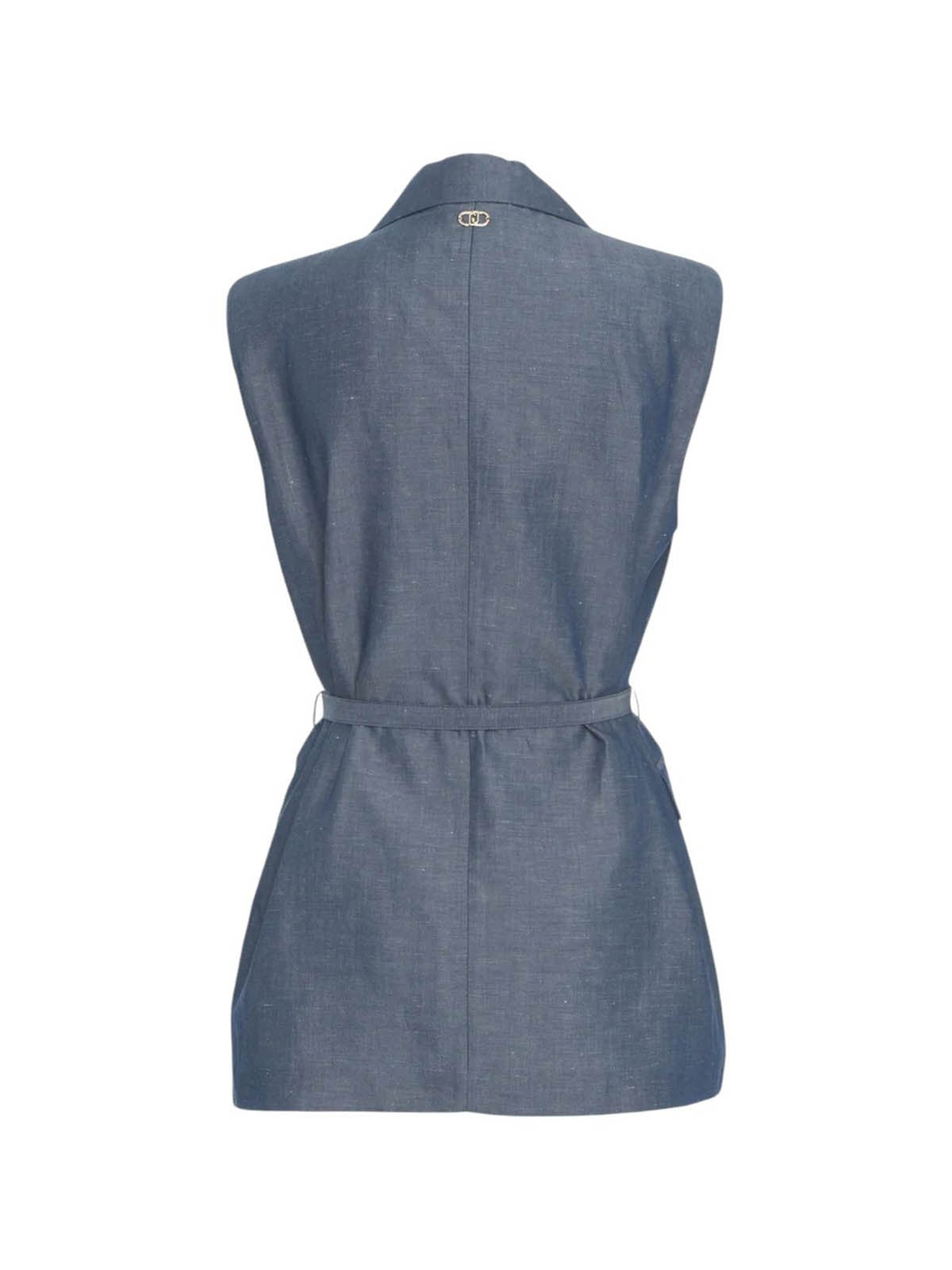 LIU JO WHITE Gilet Donna WA5133T4818 09481 Blu gioboutiqueweb