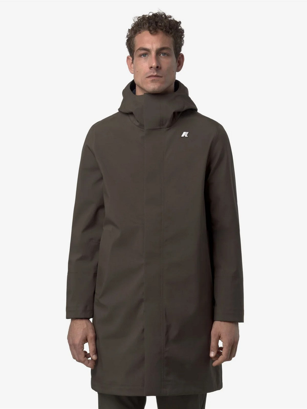 K-WAY Giubbino Uomo Thomas bonded K7126WW B3A Black Olive - Blue D