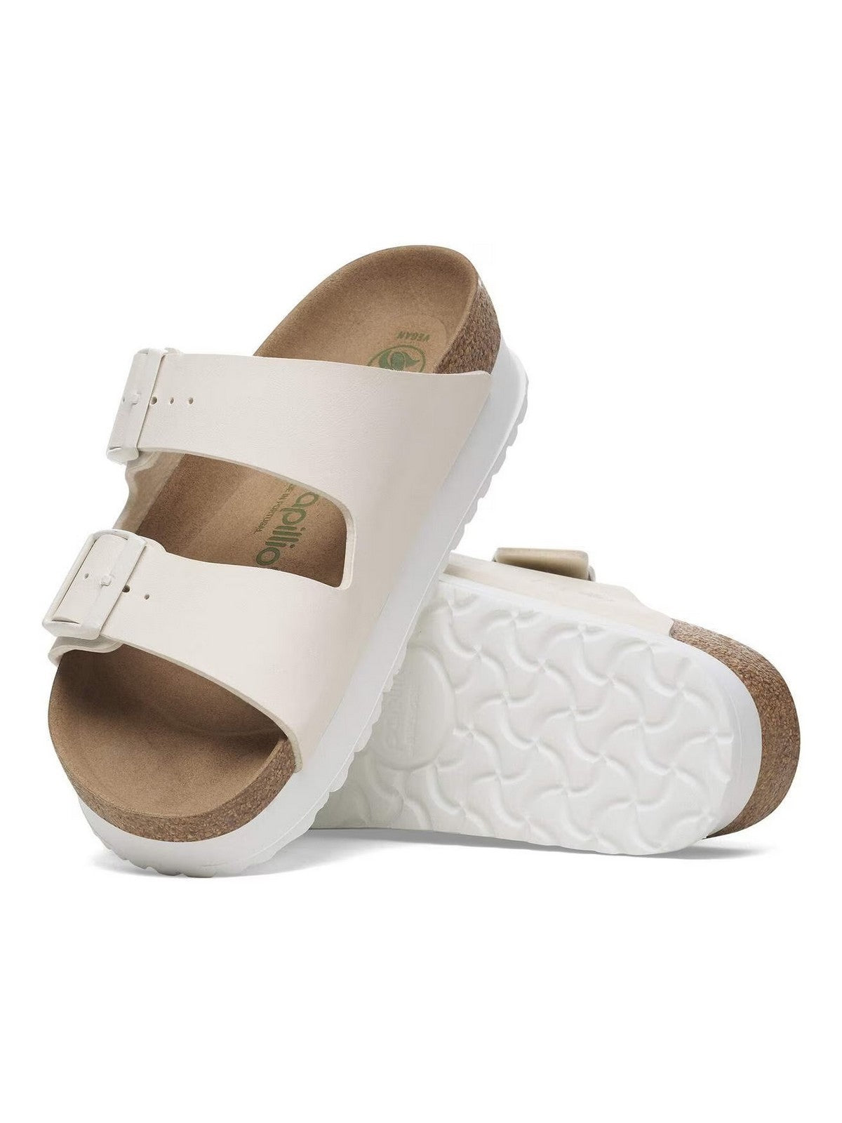 BIRKENSTOCK Sandalo Unisex adulto Arizona Platf eggshell veg, Birko Flor 1029127 EHHSHELL gioboutiqueweb
