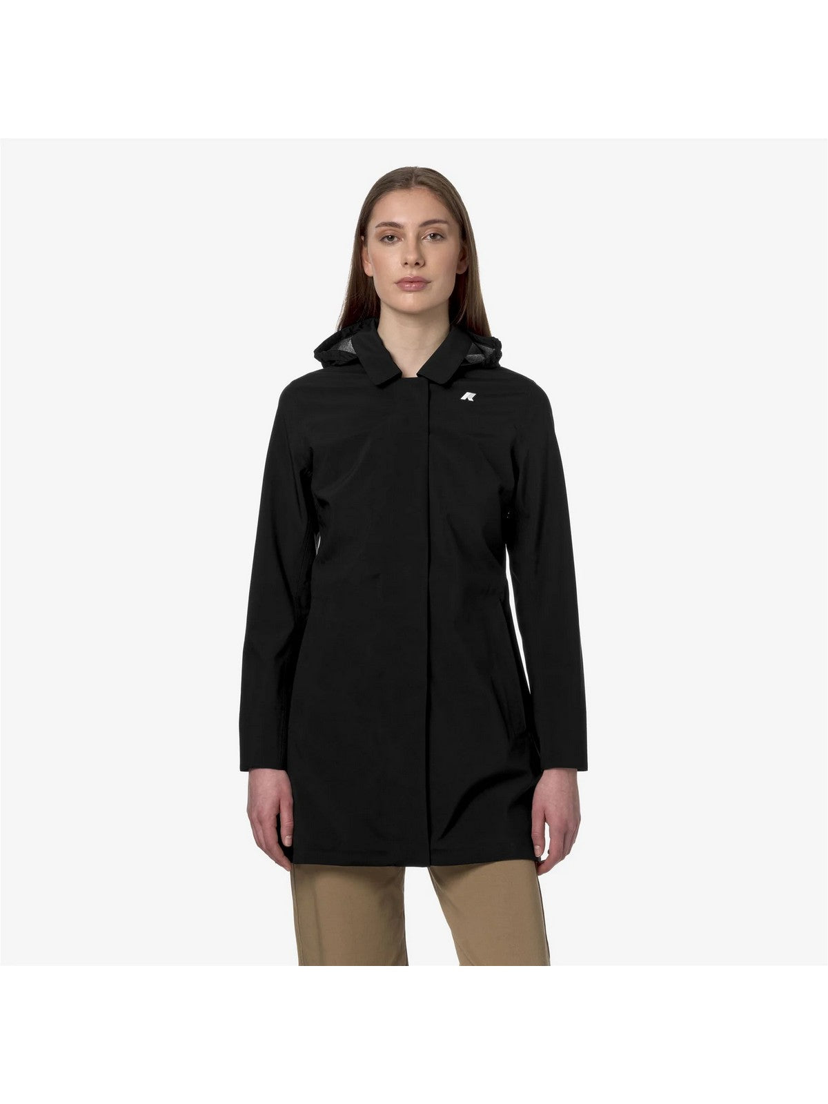 K-WAY Giubbino Donna Mathy Bonded Jersey V K7127JW USY Nero gioboutiqueweb